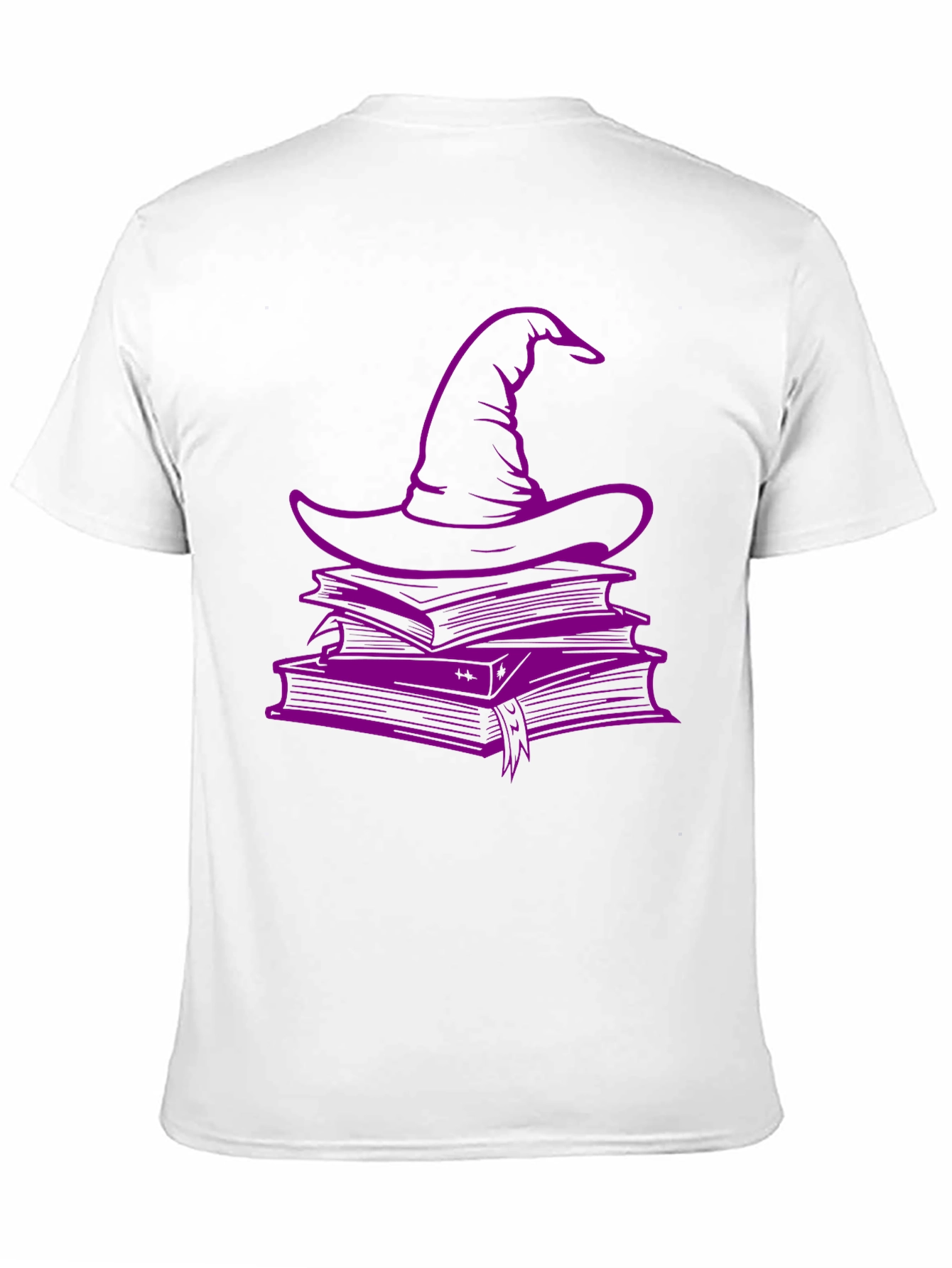 Witch Hat & Books T-Shirt - Spooky Season Style