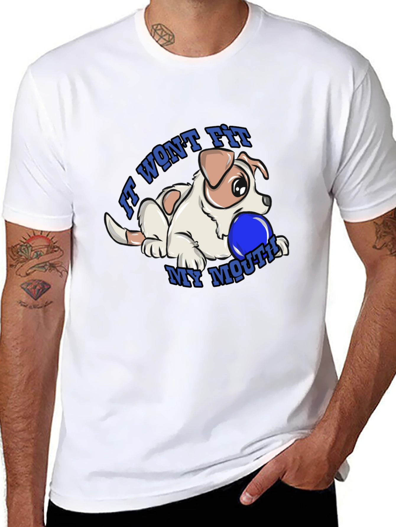 Dog & Ball Graphic T-Shirt - It Wont Fit