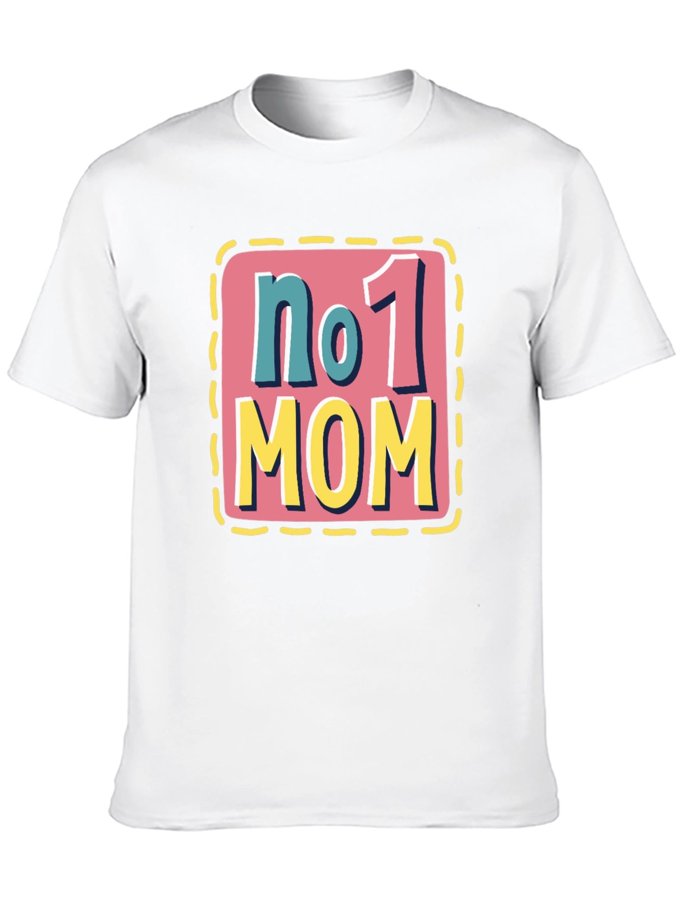 No. 1 Mom Black Graphic T-Shirt