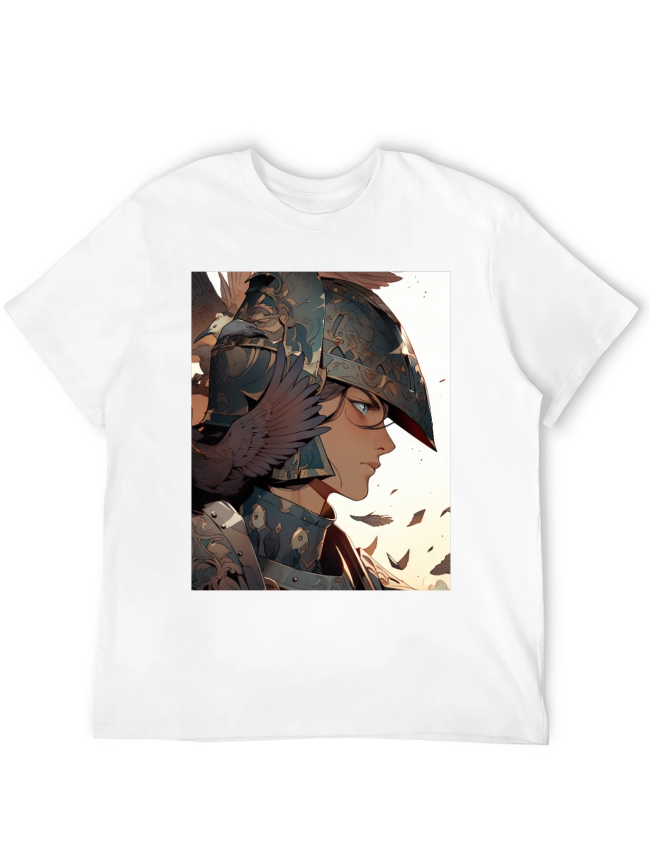 Warrior Woman Graphic Tee - Black Cotton Blend