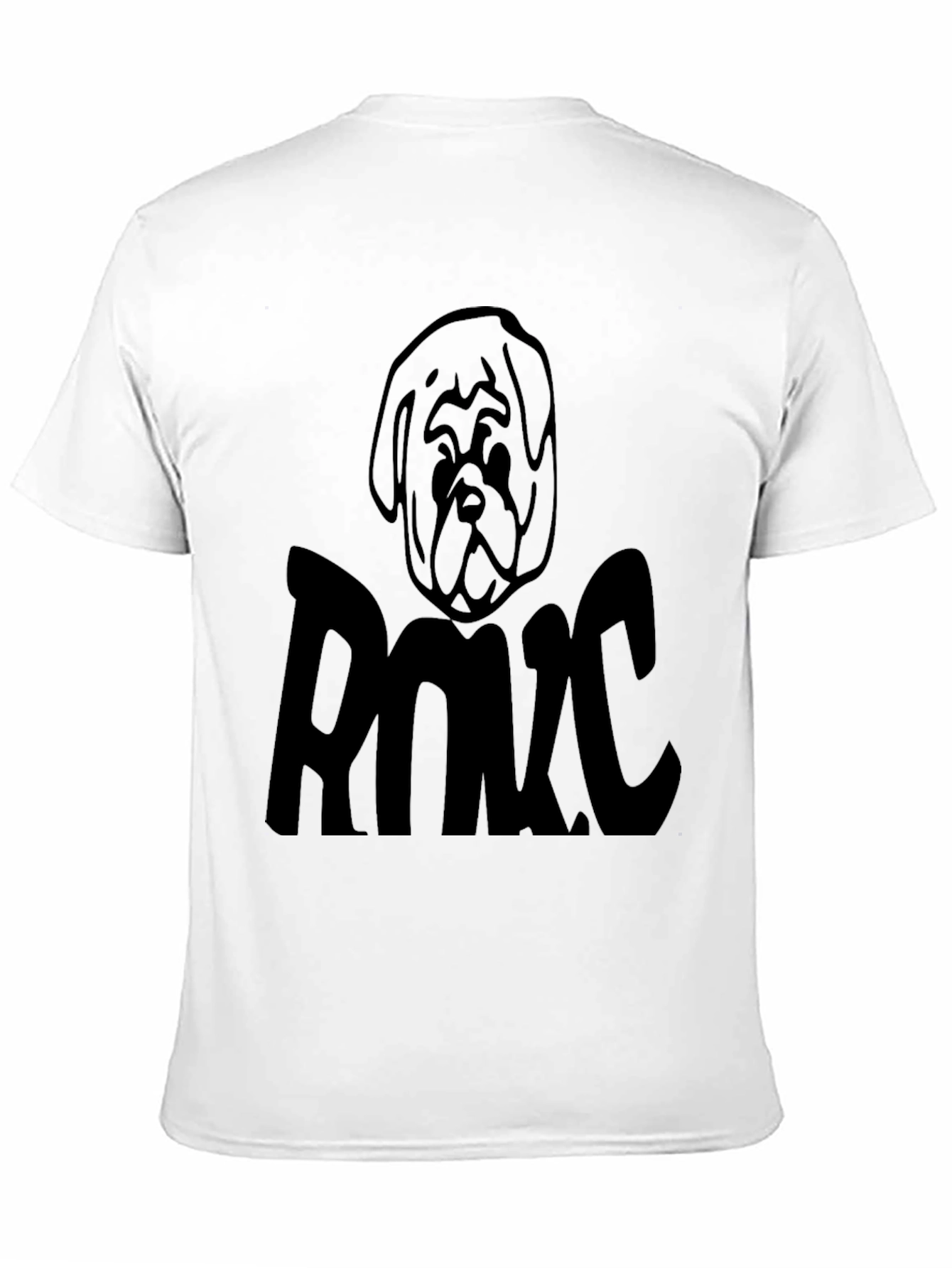 Dog Graphic Black T-Shirt