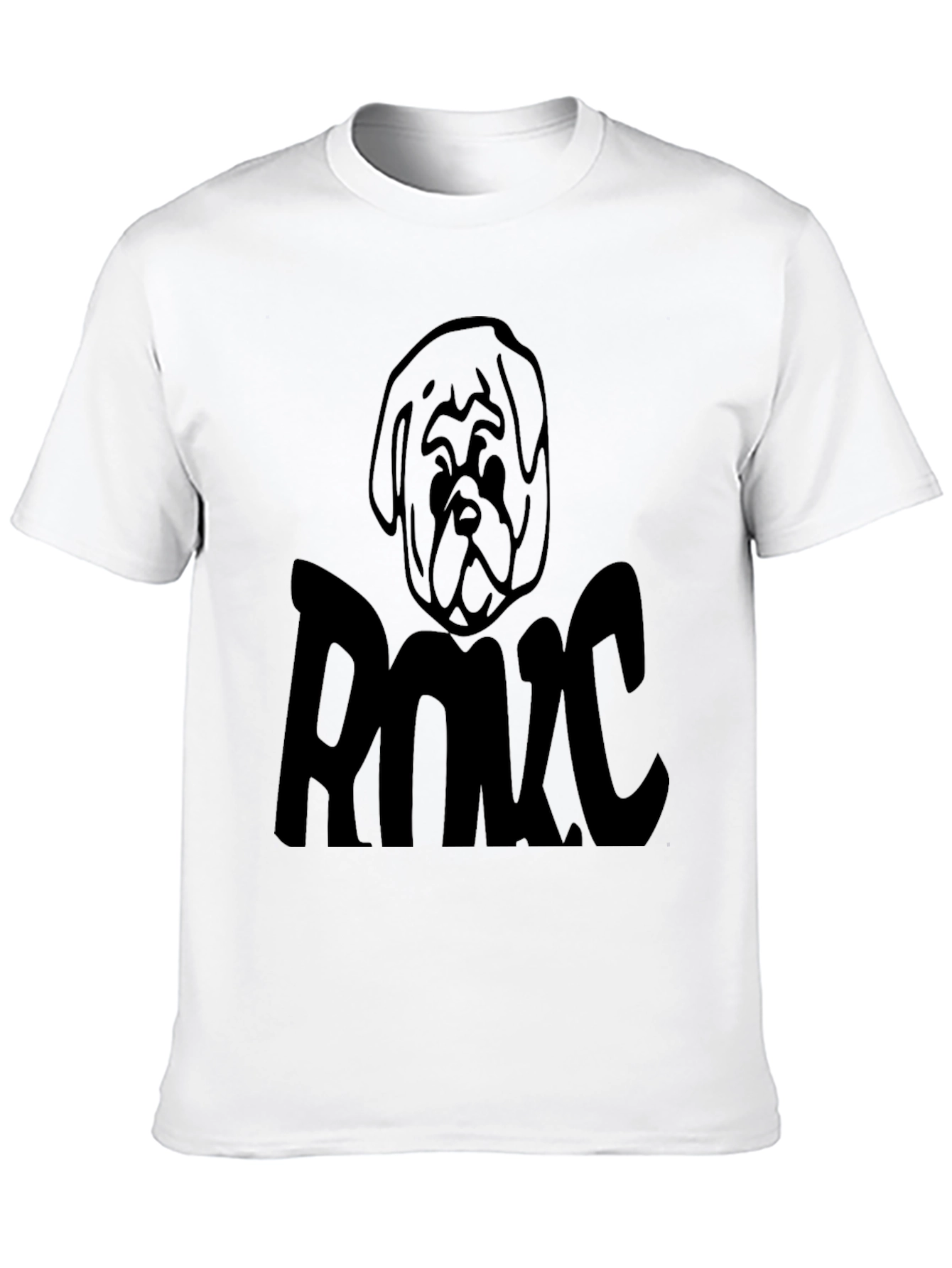 Dog Graphic Black T-Shirt