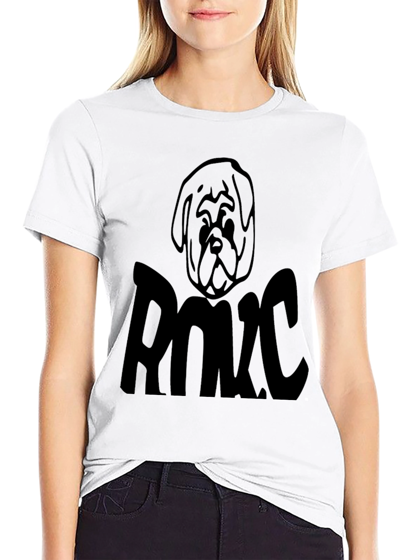 Dog Graphic Black T-Shirt
