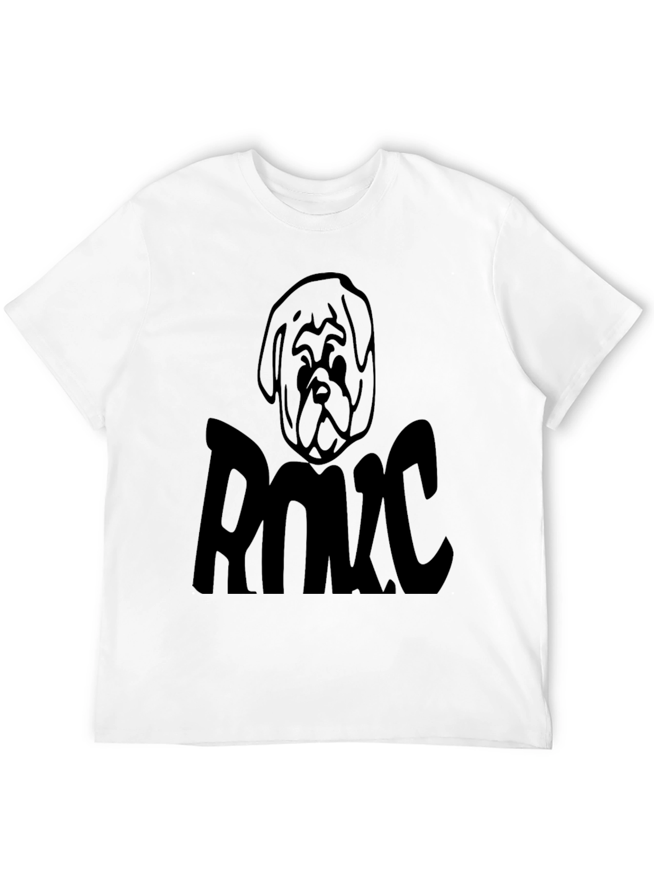 Dog Graphic Black T-Shirt