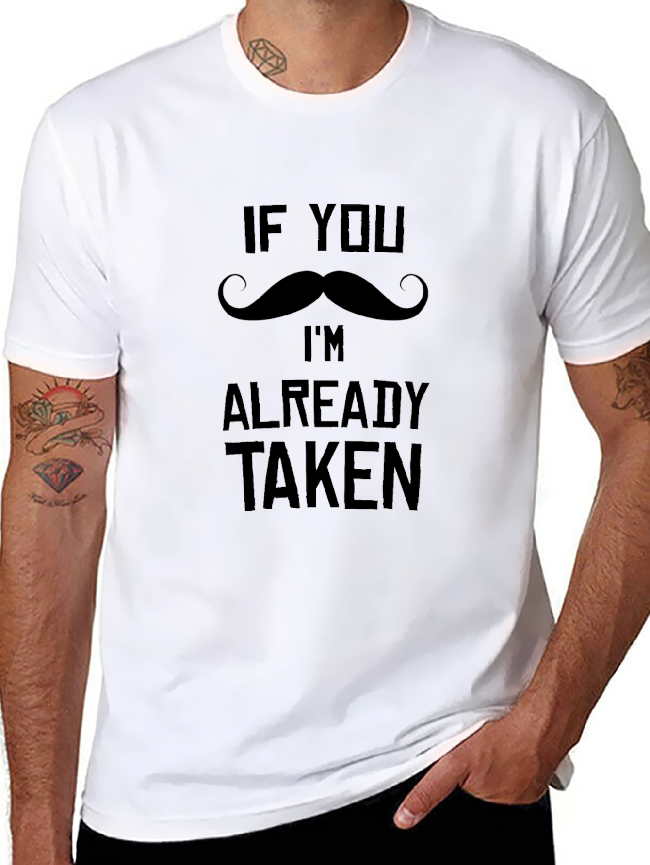 Funny If You Mustache Im Already Taken T-Shirt