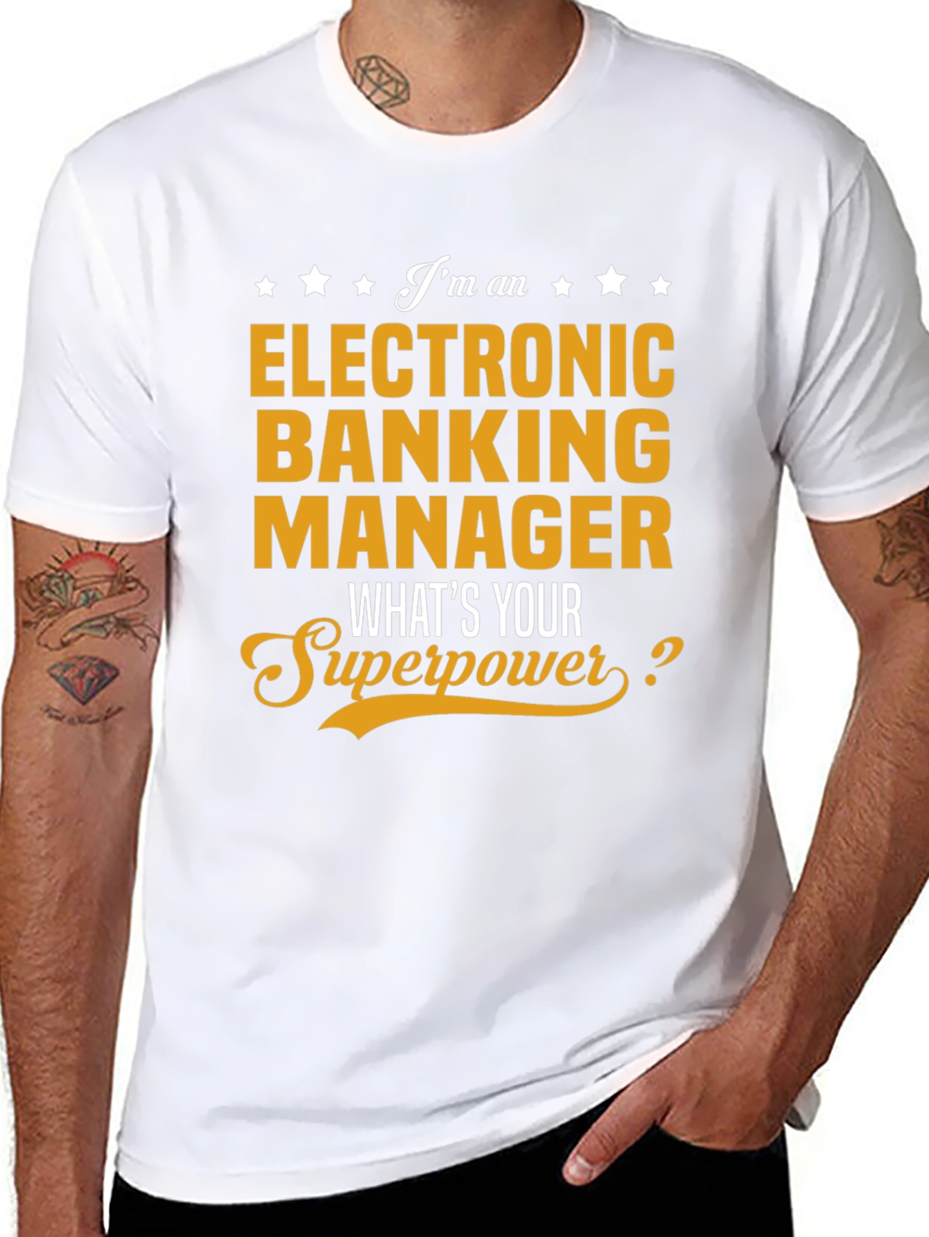 Electronic Banking Manager T-Shirt - Whats Your Superpower?
