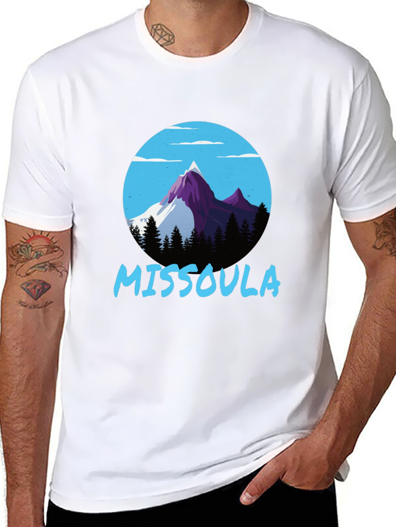 Missoula Mountain Graphic Tee - Black