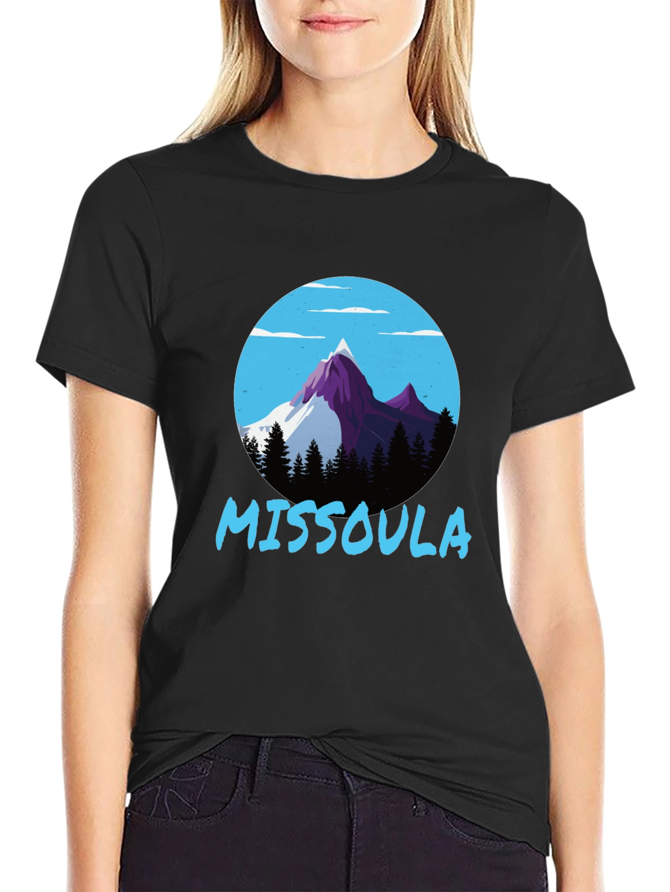 Missoula Mountain Graphic Tee - Black