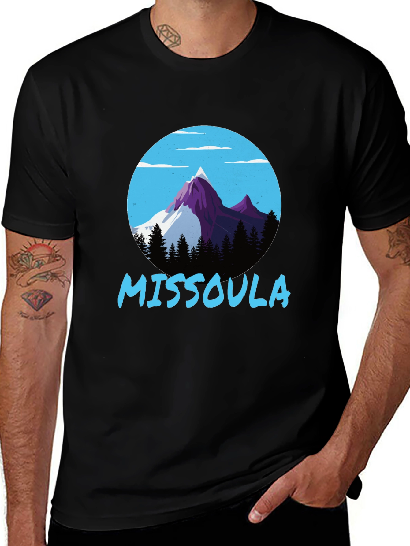Missoula Mountain Graphic Tee - Black