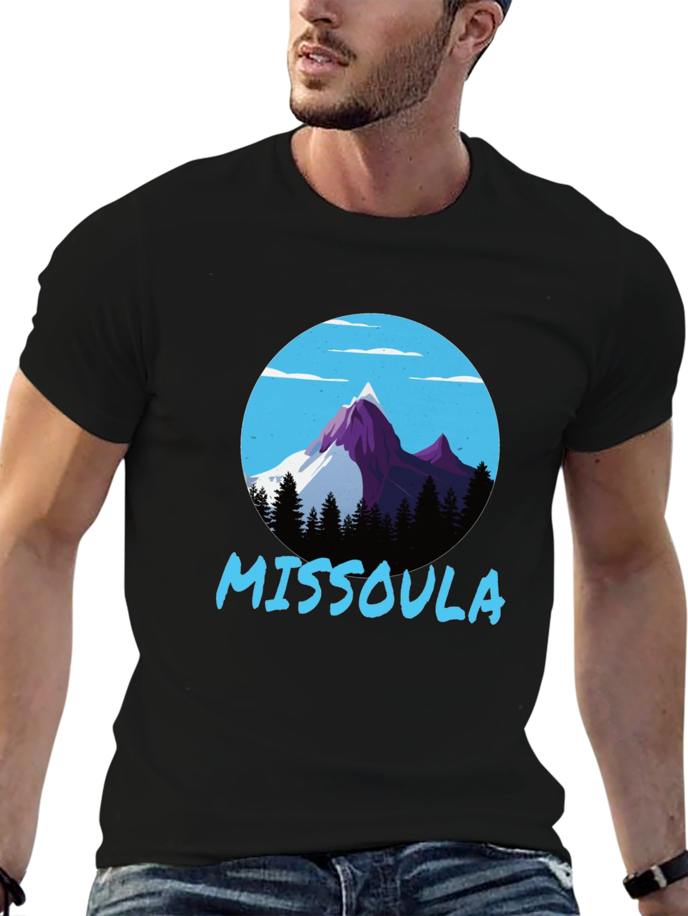 Missoula Mountain Graphic Tee - Black