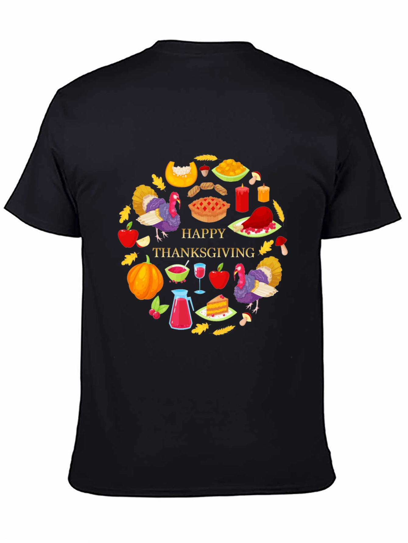 Thanksgiving Graphic Tee - Festive Holiday Shirt