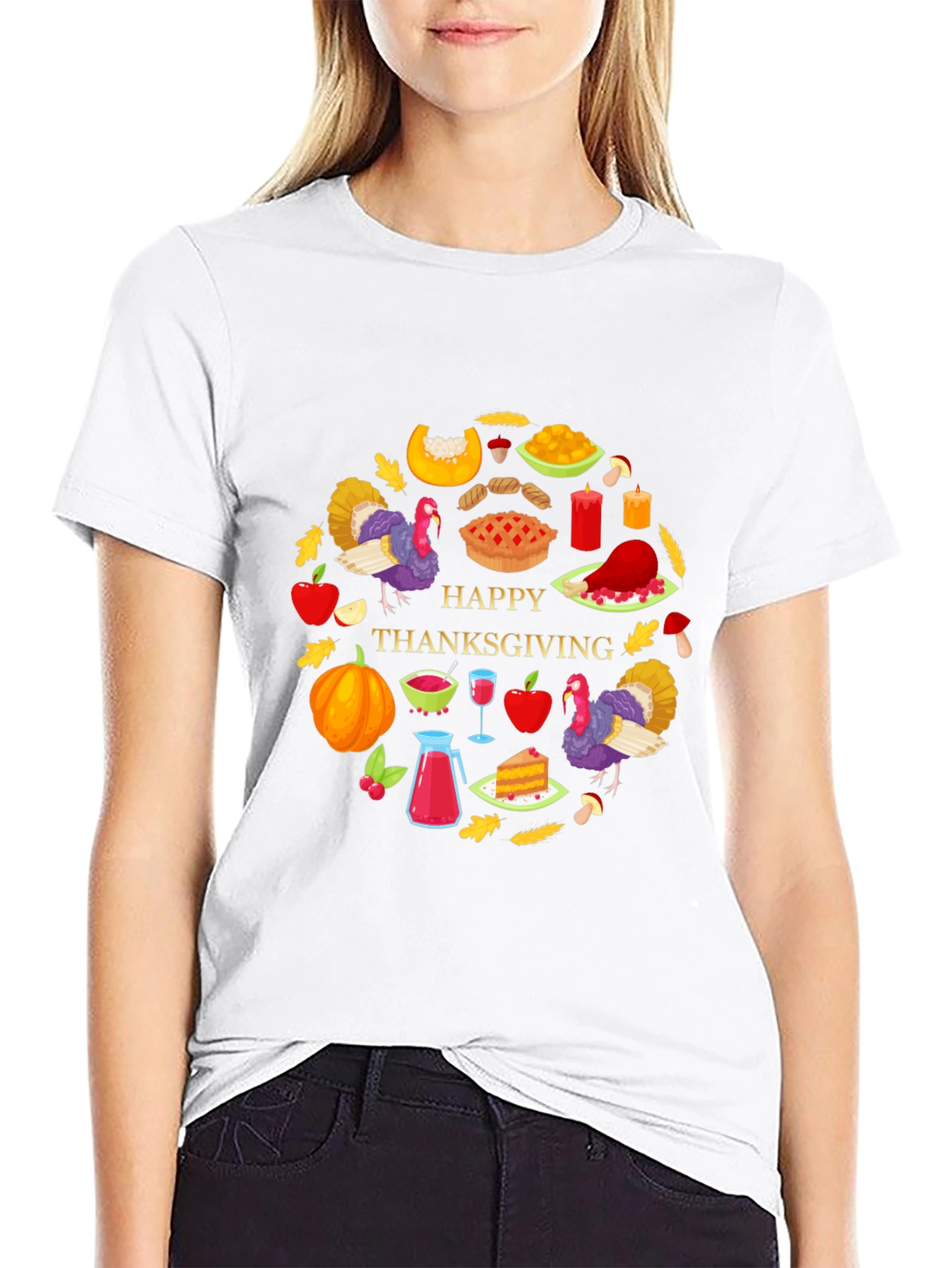 Thanksgiving Graphic Tee - Festive Holiday Shirt