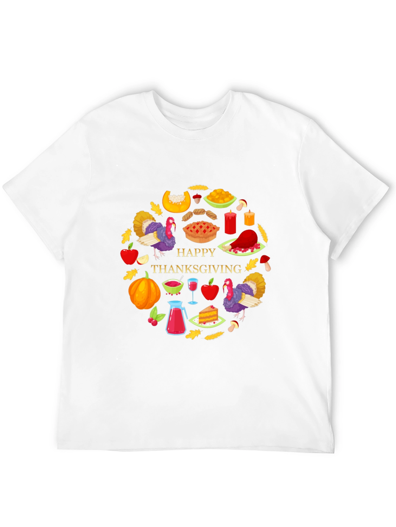 Thanksgiving Graphic Tee - Festive Holiday Shirt