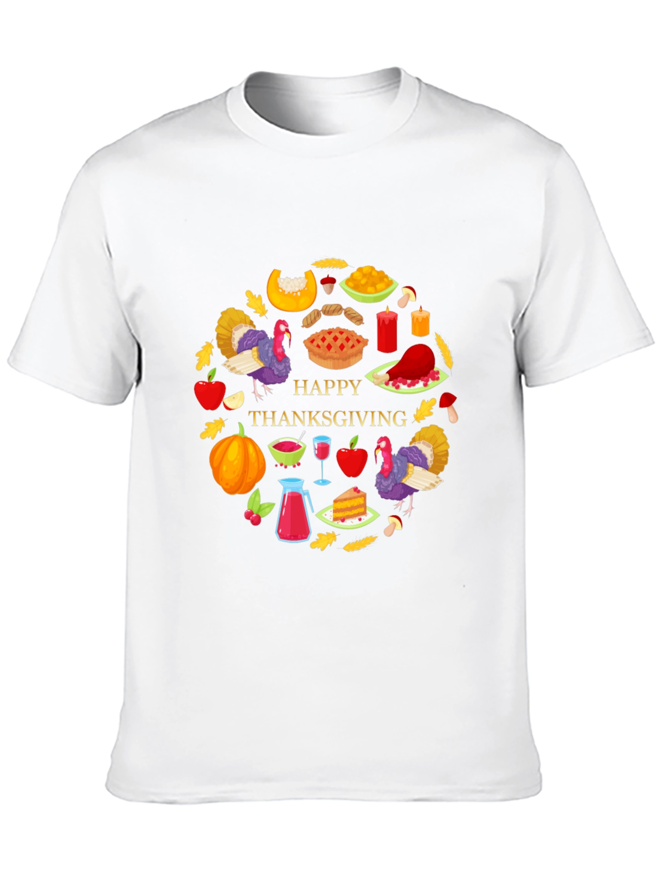 Thanksgiving Graphic Tee - Festive Holiday Shirt