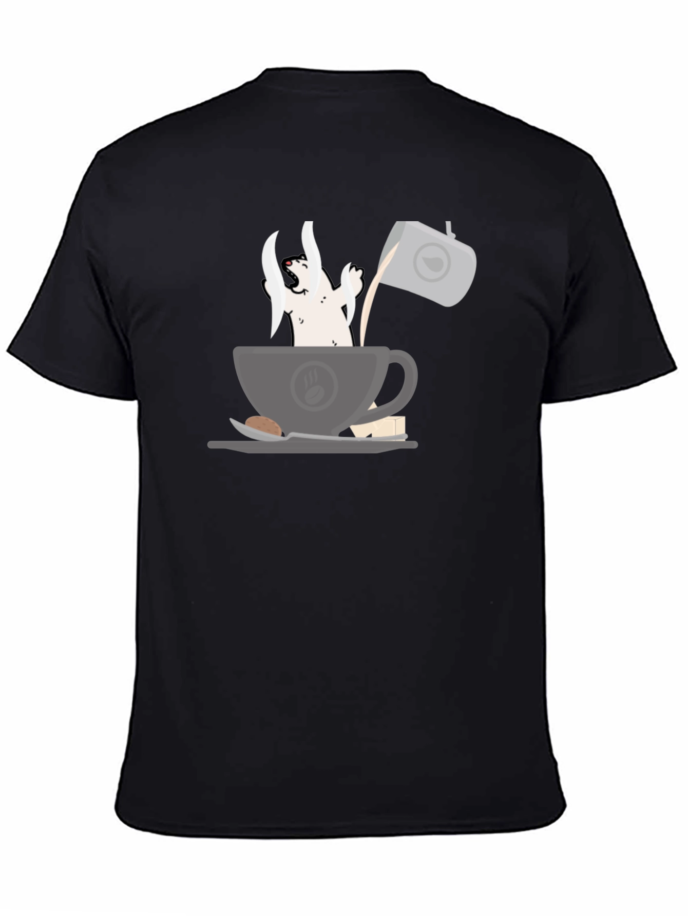 Coffee Ghost Graphic Tee - Spooky & Stylish
