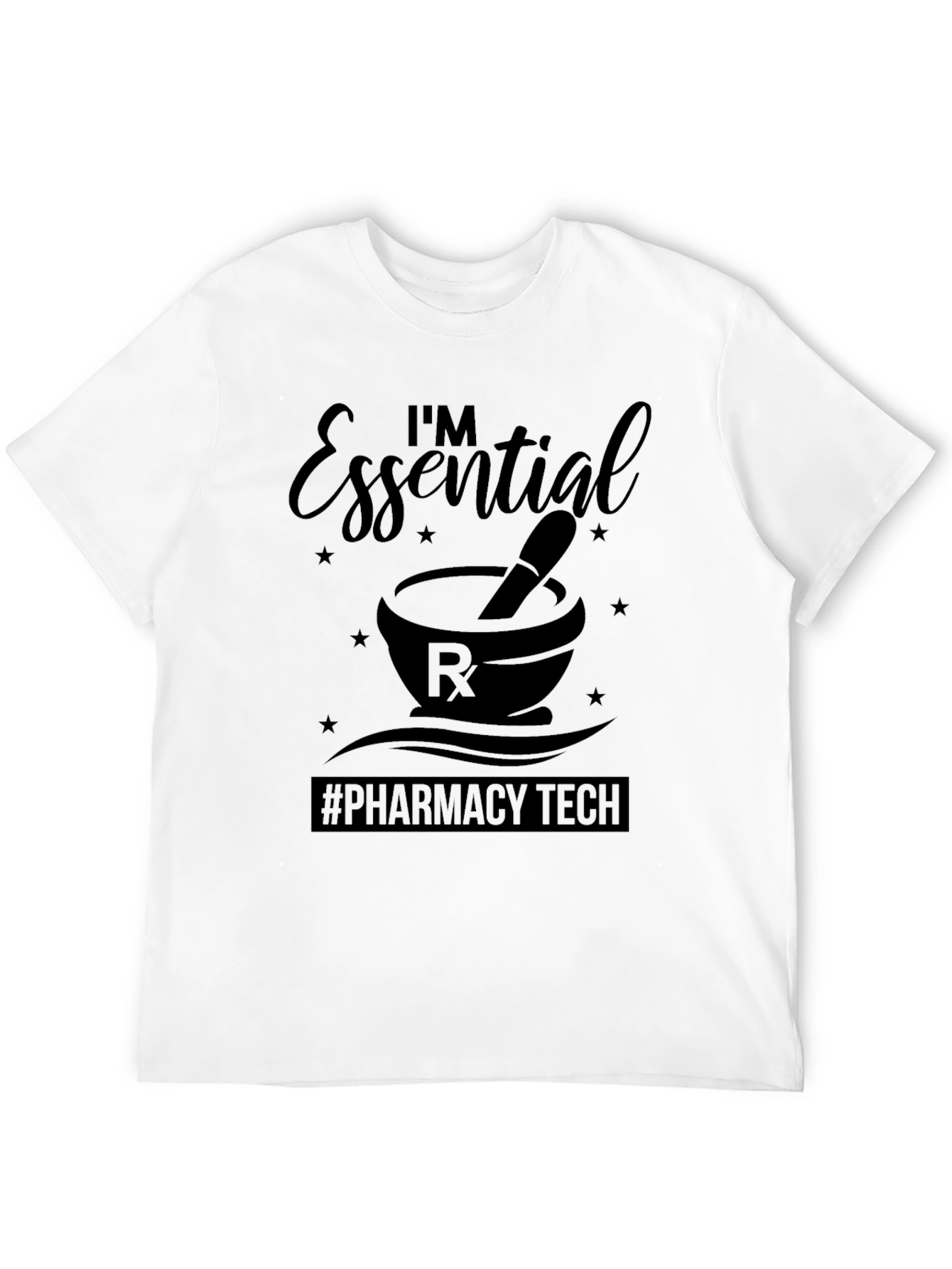 Essential Pharmacy Tech Black T-Shirt