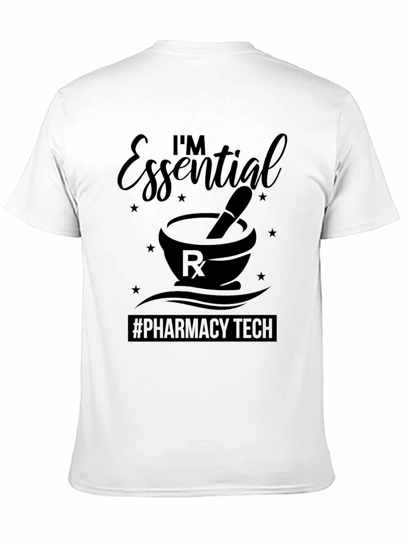 Essential Pharmacy Tech Black T-Shirt