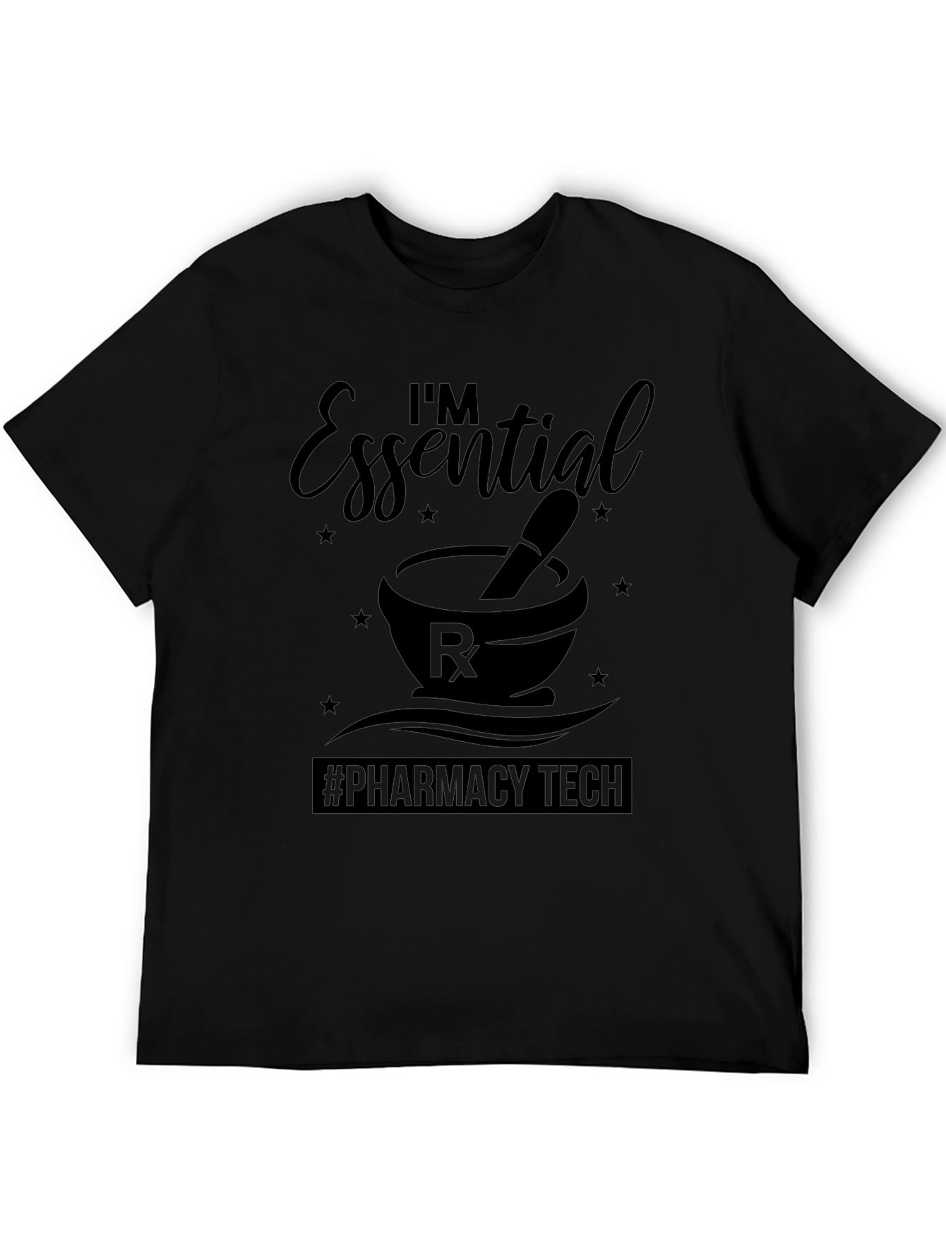 Essential Pharmacy Tech Black T-Shirt