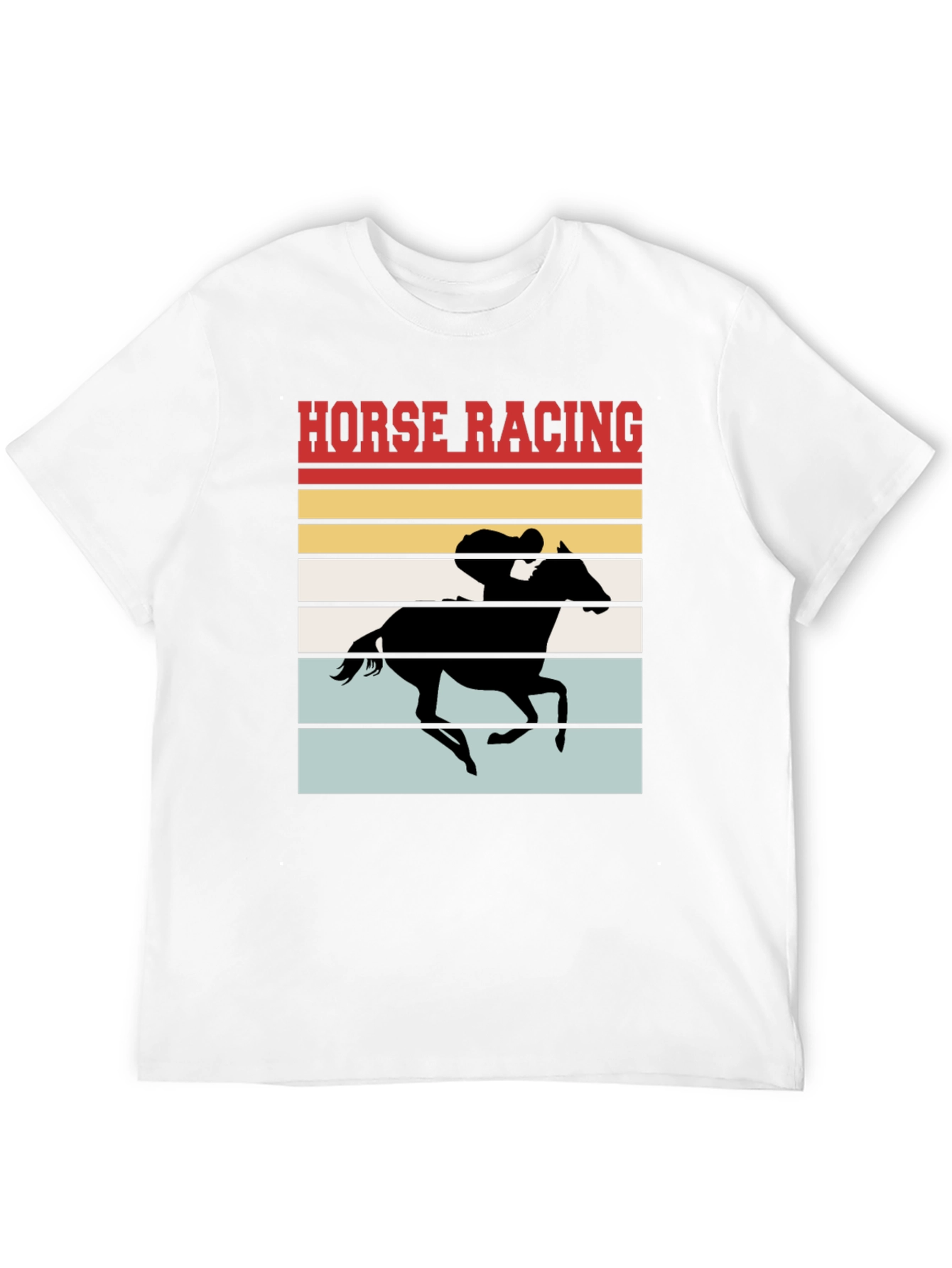 Retro Horse Racing T-Shirt - Stylish Equestrian Tee