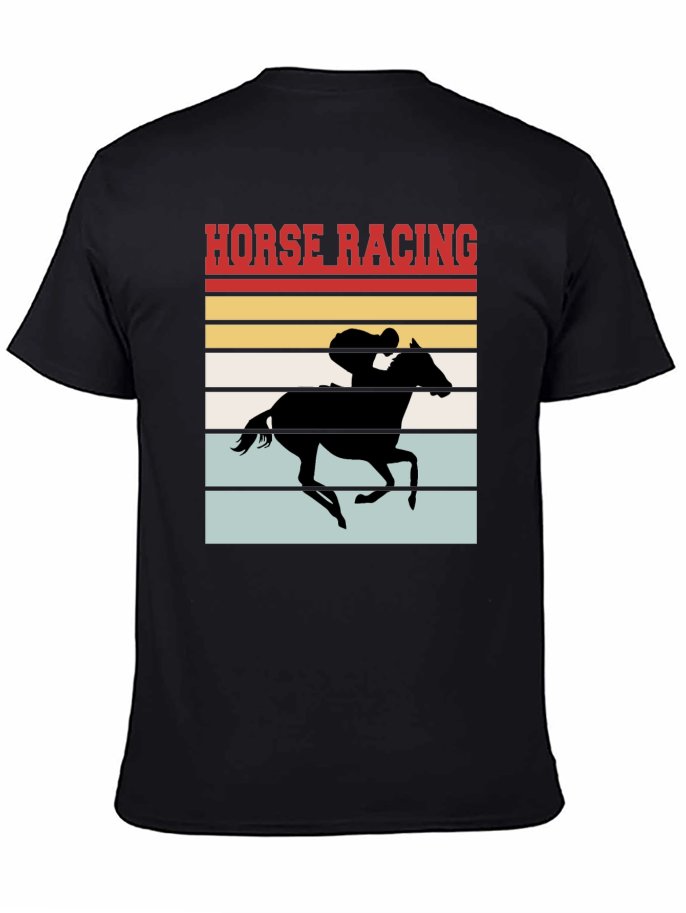Retro Horse Racing T-Shirt - Stylish Equestrian Tee