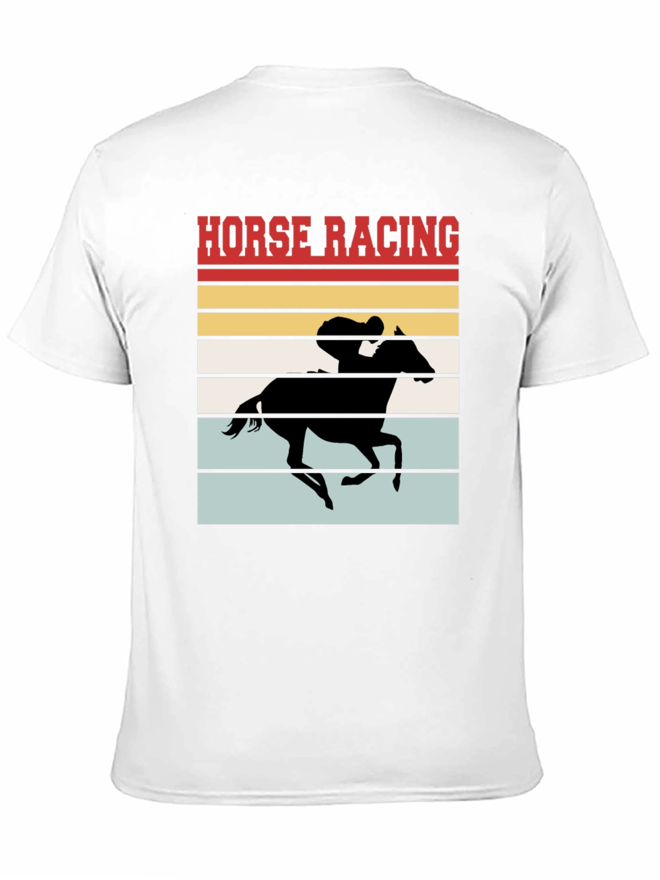 Retro Horse Racing T-Shirt - Stylish Equestrian Tee