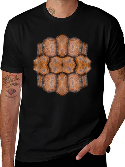 Turtle Shell Graphic T-Shirt - Unique Animal Print Tee