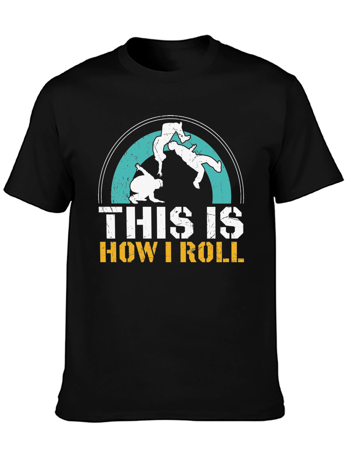 This is How I Roll Jiu Jitsu Black T-Shirt