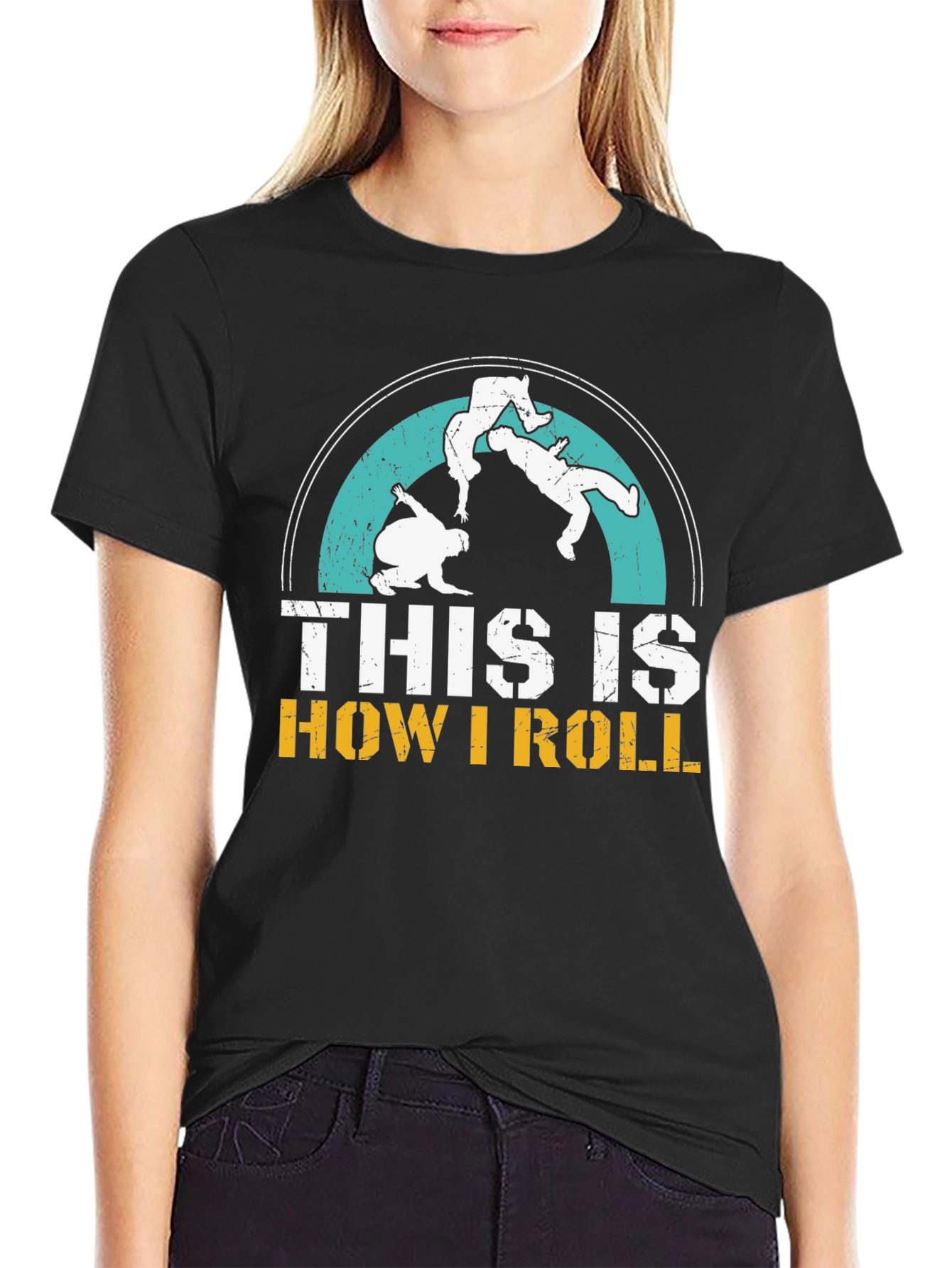 This is How I Roll Jiu Jitsu Black T-Shirt