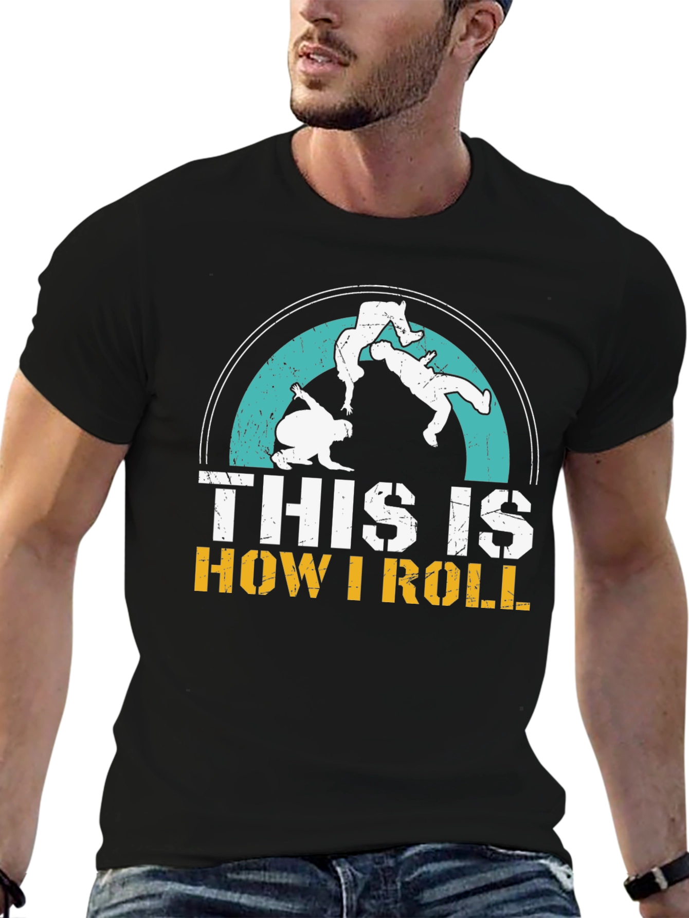 This is How I Roll Jiu Jitsu Black T-Shirt
