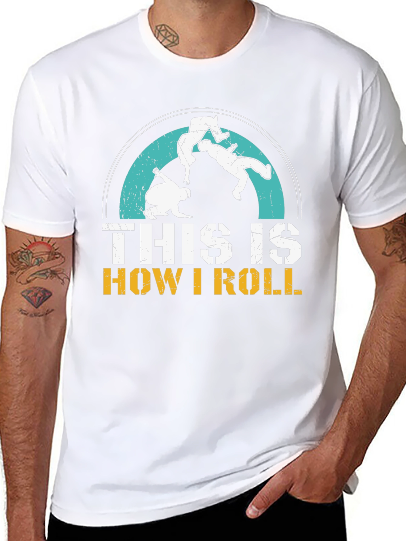 This is How I Roll Jiu Jitsu Black T-Shirt