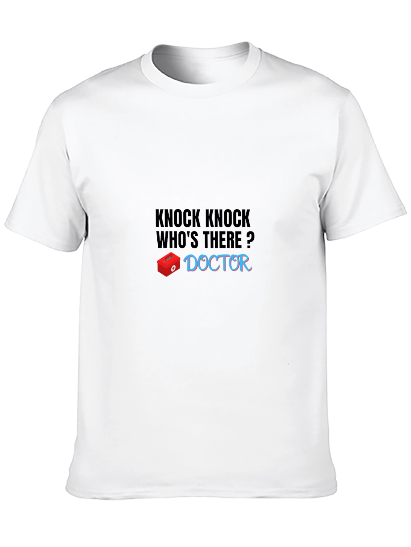 Knock Knock Doctor Joke Black T-Shirt