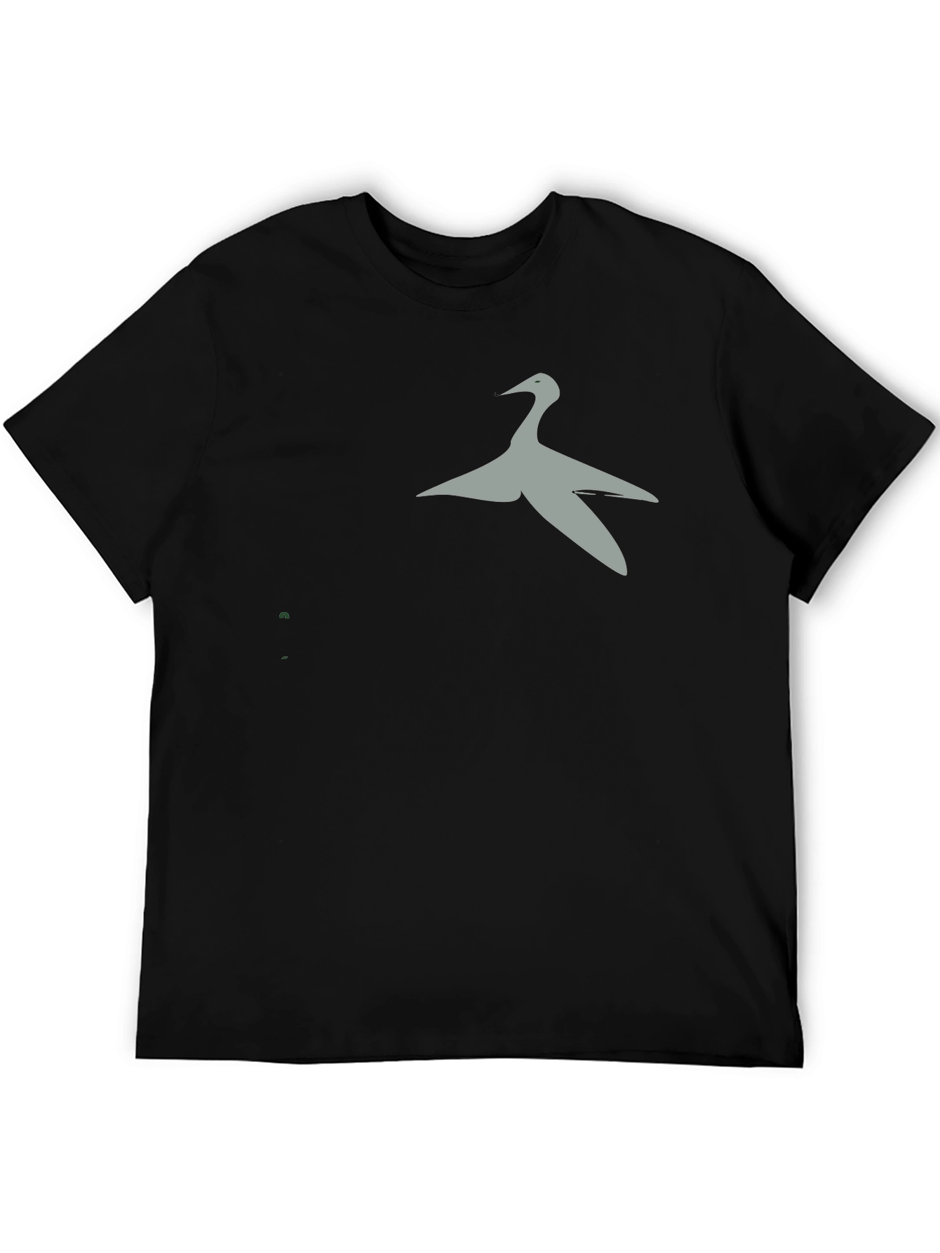 Stylish Bird Graphic Black T-Shirt