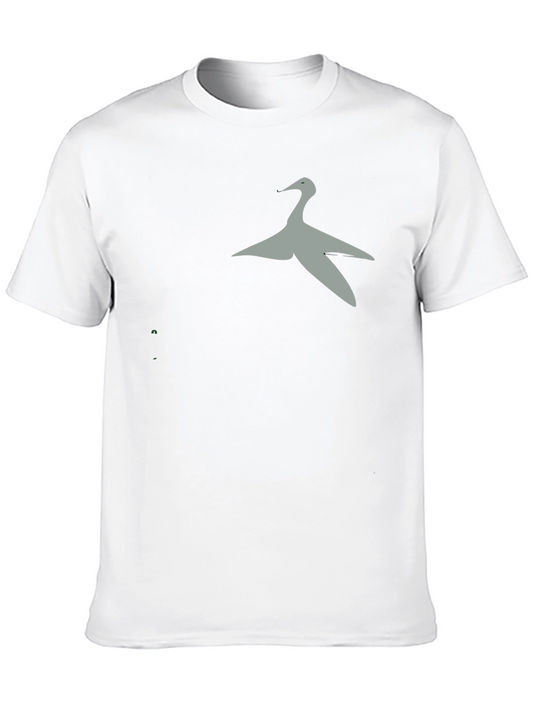 Stylish Bird Graphic Black T-Shirt