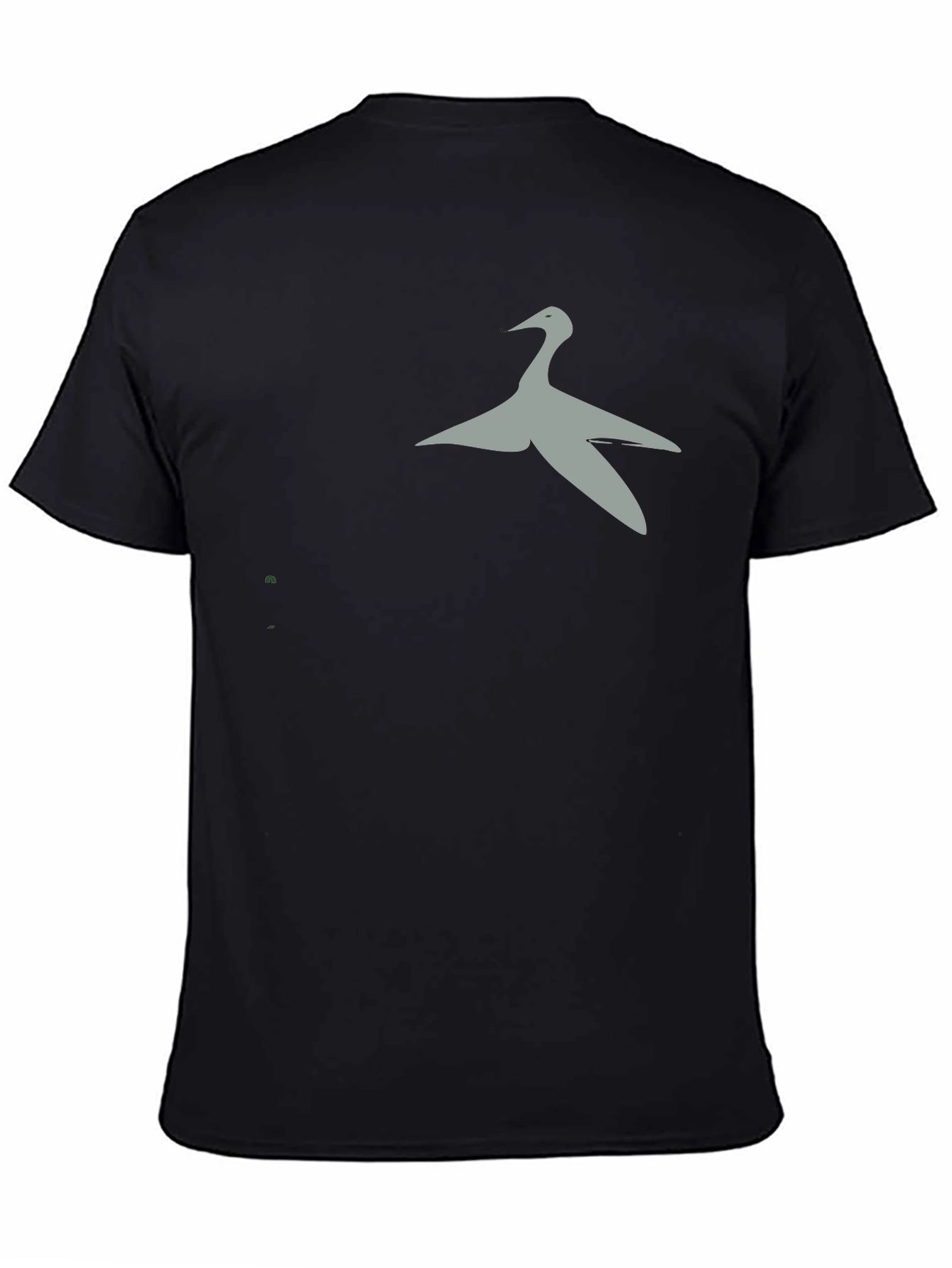 Stylish Bird Graphic Black T-Shirt