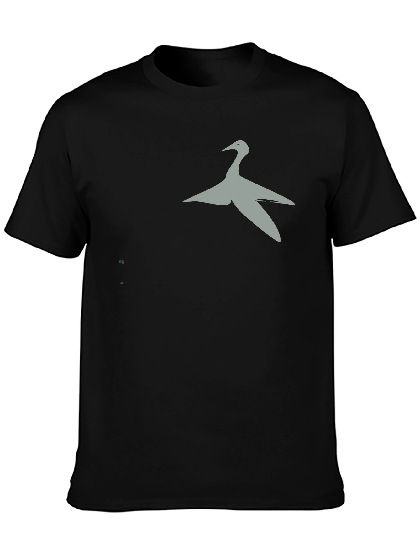 Stylish Bird Graphic Black T-Shirt
