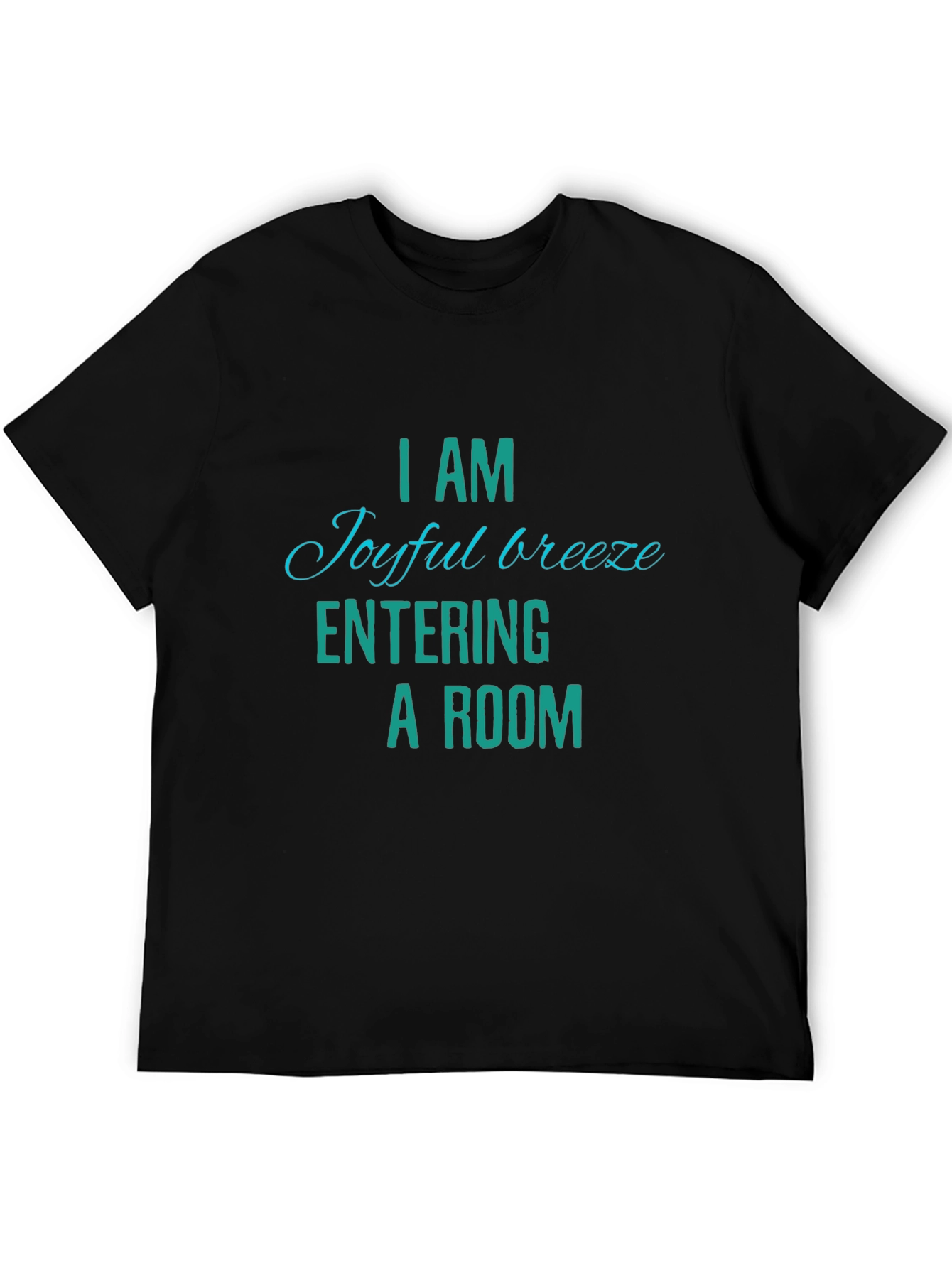 Joyful Breeze Tee - Black Novelty T-Shirt