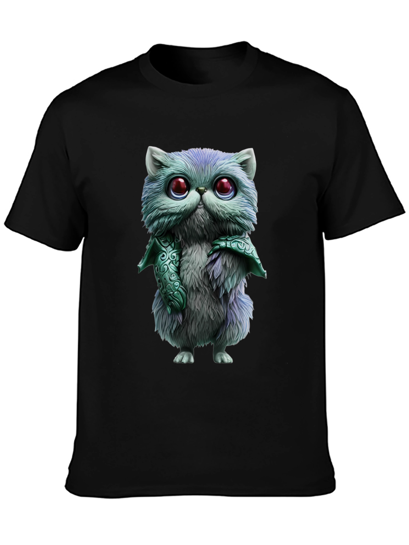 Whimsical Feline T-Shirt - Cute Cartoon Cat Design