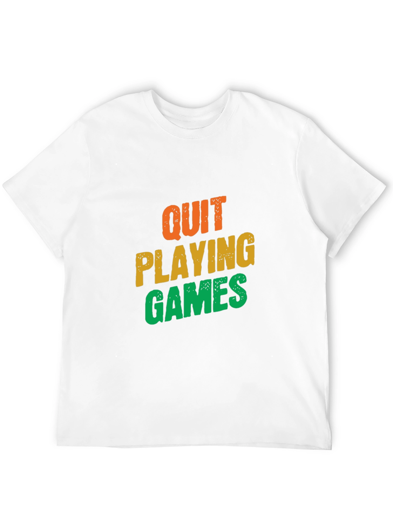 Quit Playing Games Graphic Tee - Black