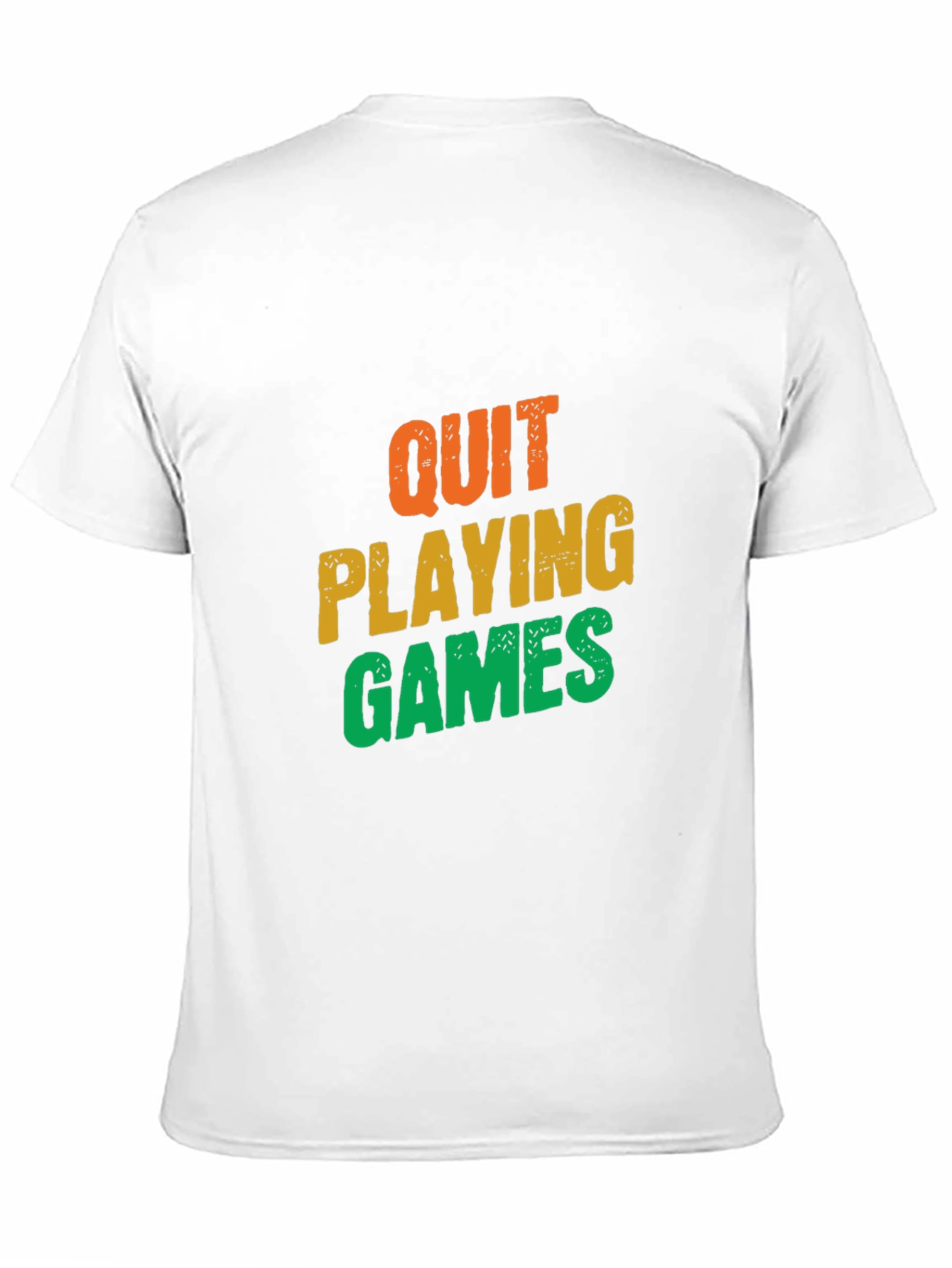 Quit Playing Games Graphic Tee - Black