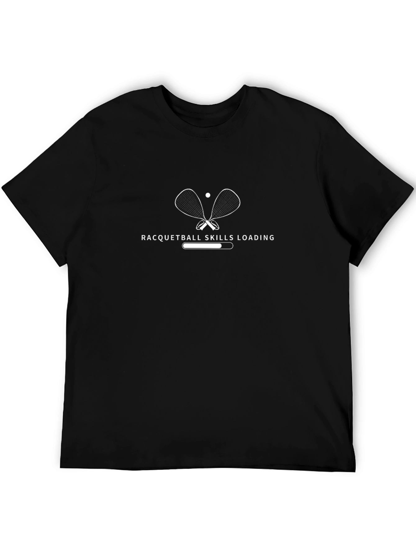 Racquetball Skills Loading Black Graphic Tee