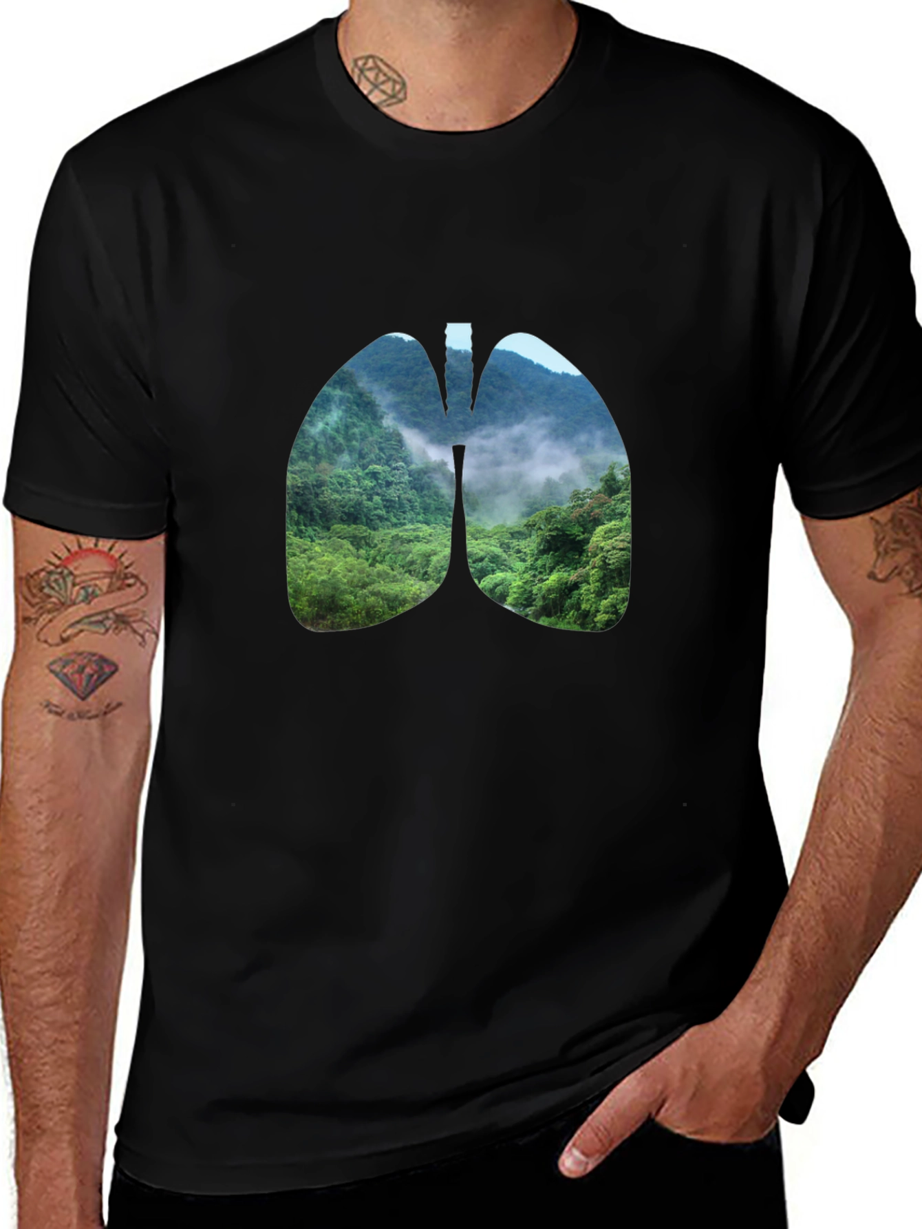 Nature Lungs Graphic Tee - Breathe Easy