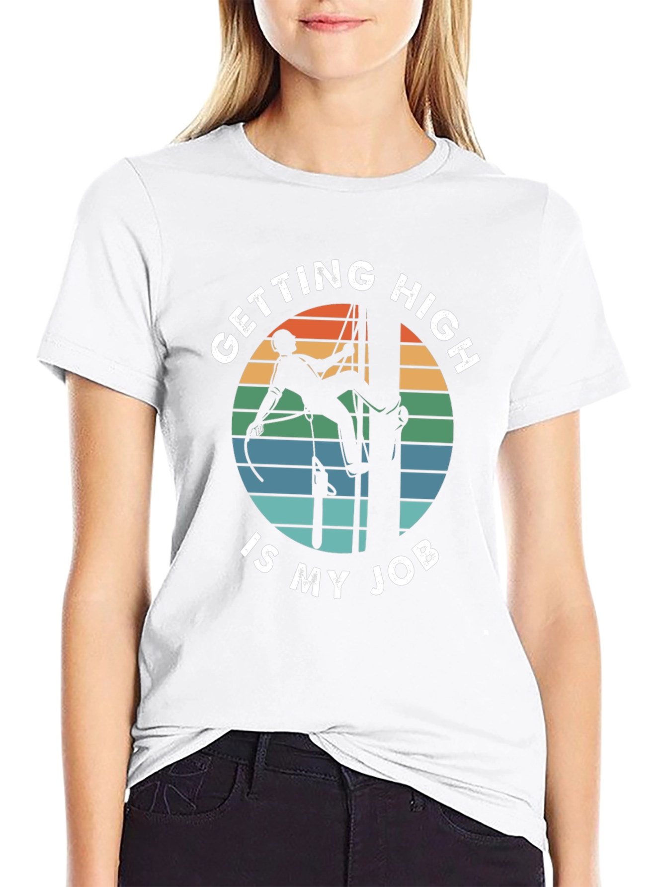 Getting High Is My Job Tree Climber T-Shirt