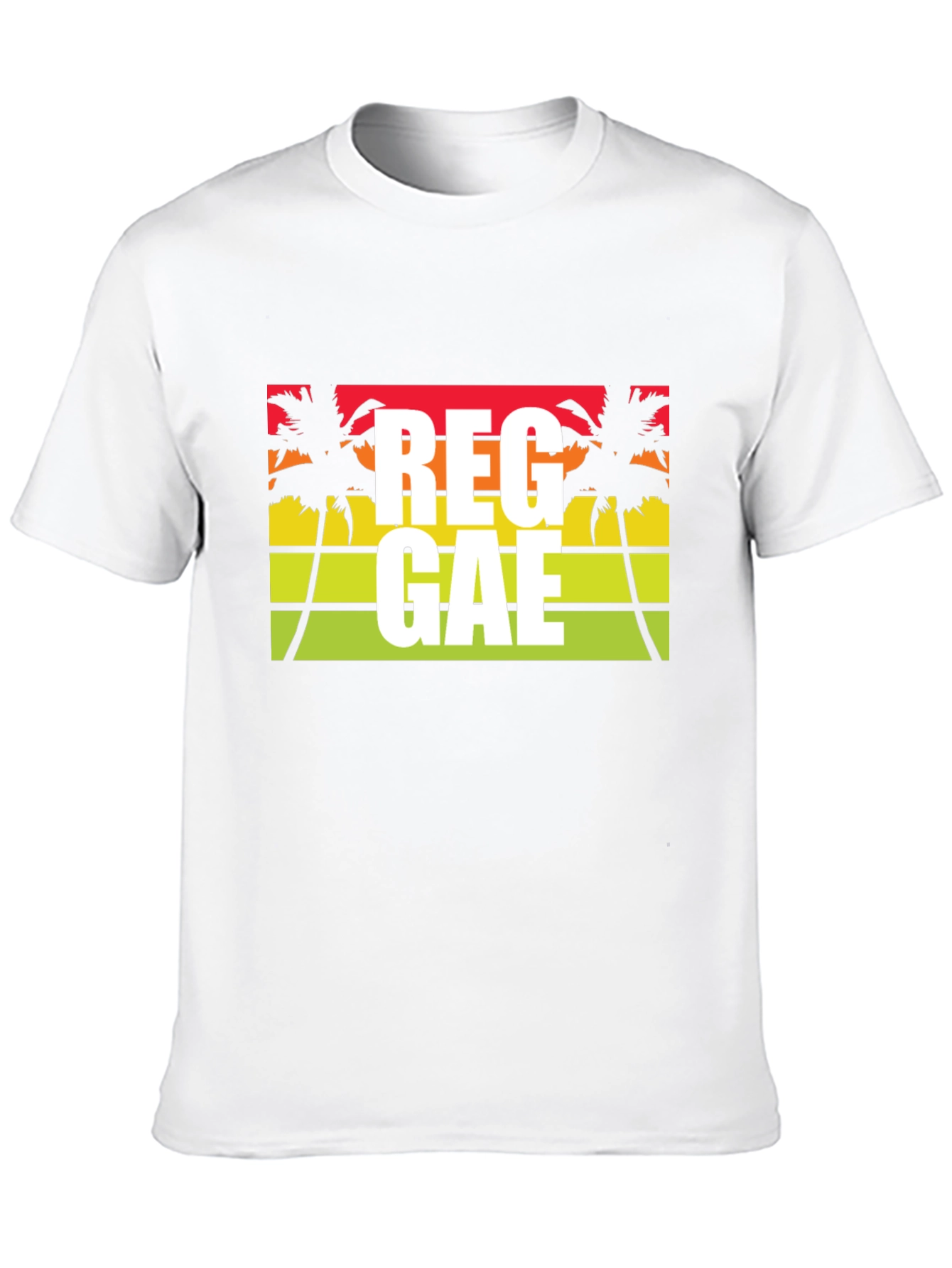 Reggae Palm Tree Graphic T-Shirt