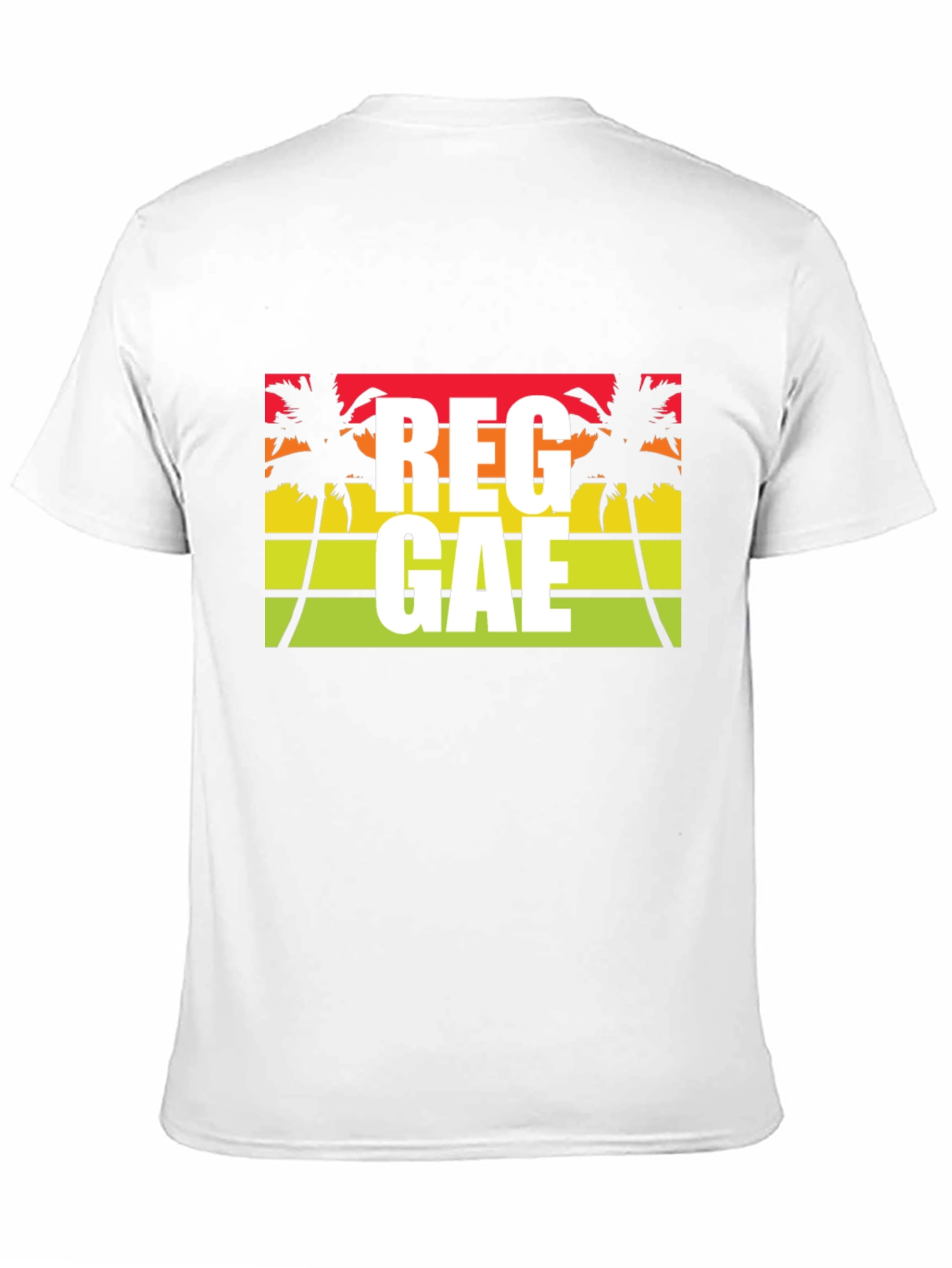 Reggae Palm Tree Graphic T-Shirt