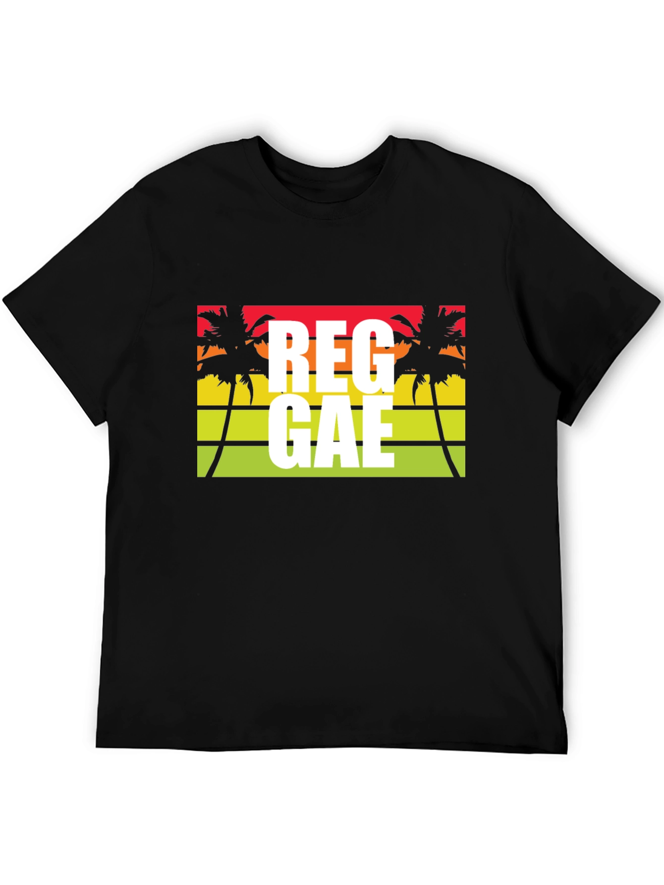 Reggae Palm Tree Graphic T-Shirt