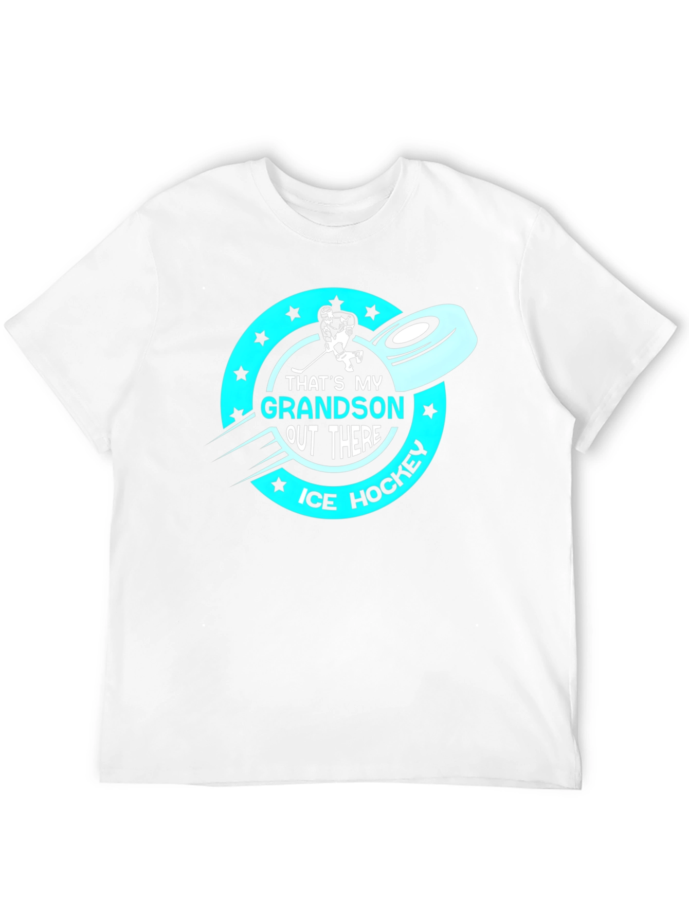 Thats My Grandson Out There Ice Hockey T-Shirt