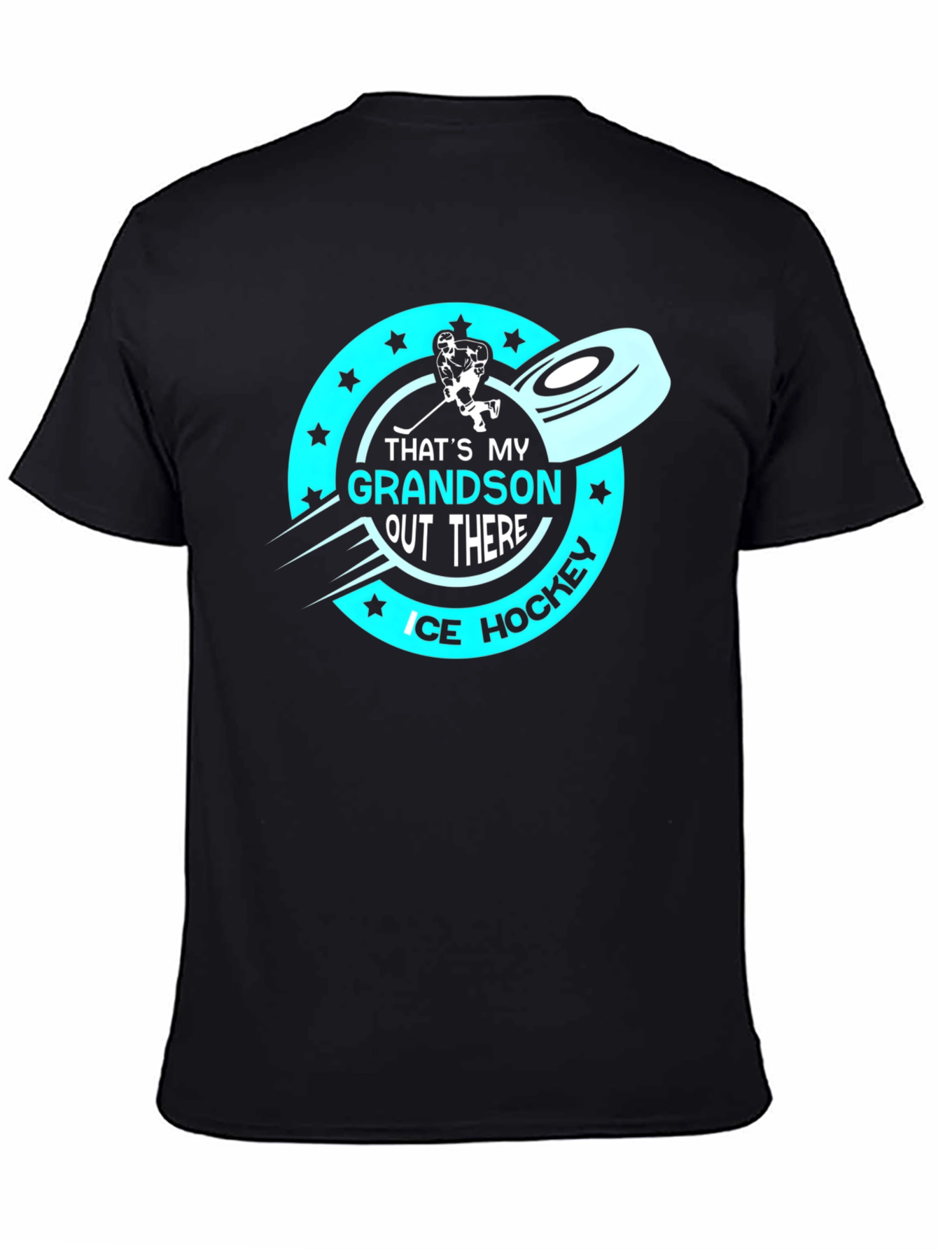 Thats My Grandson Out There Ice Hockey T-Shirt