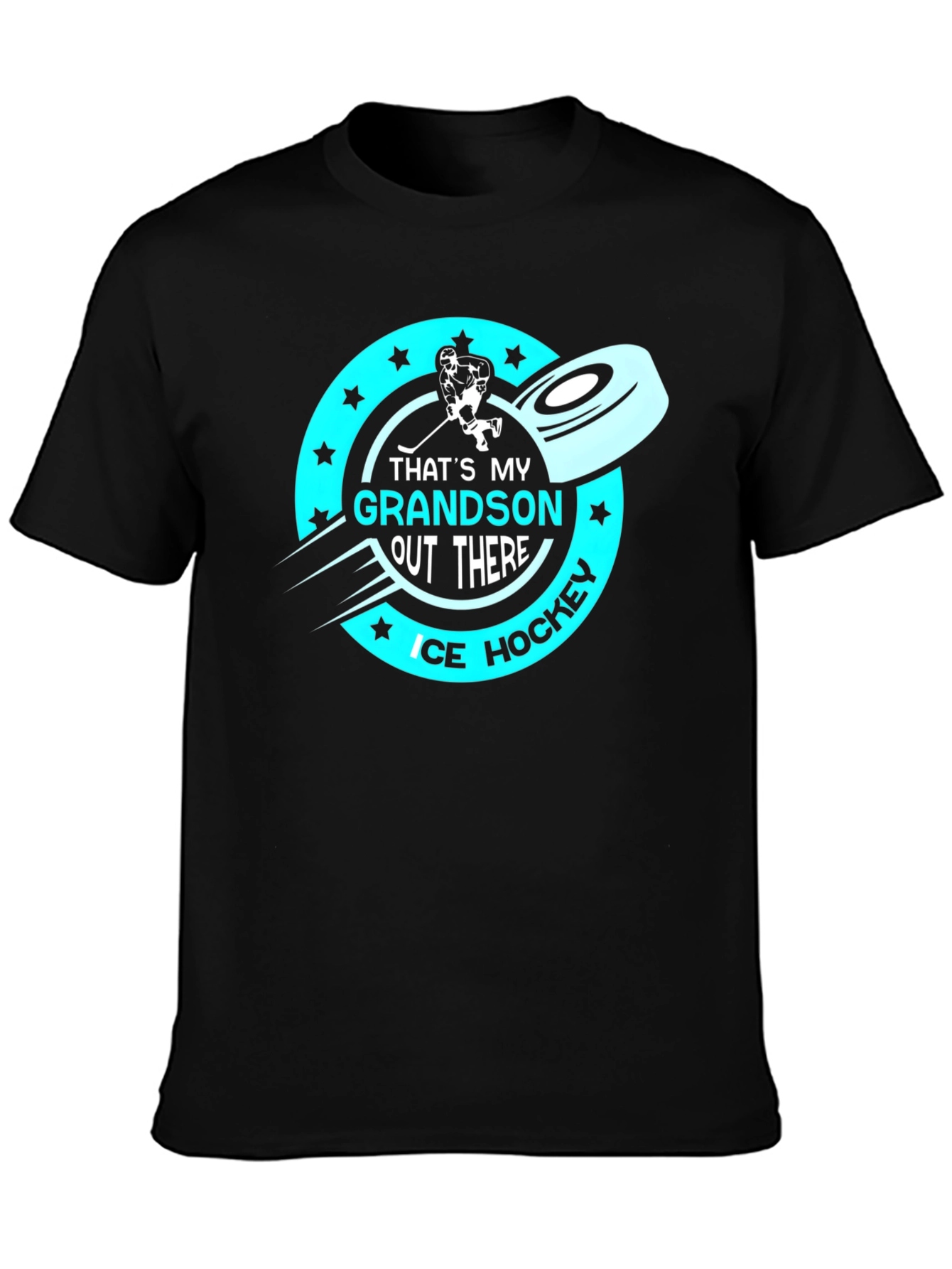 Thats My Grandson Out There Ice Hockey T-Shirt