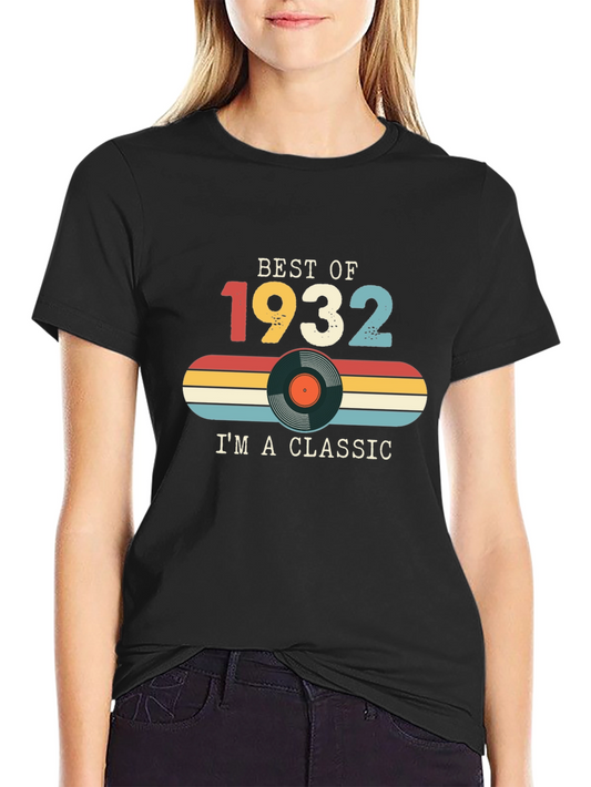 Best of 1932 Classic Vinyl Record Graphic T-Shirt