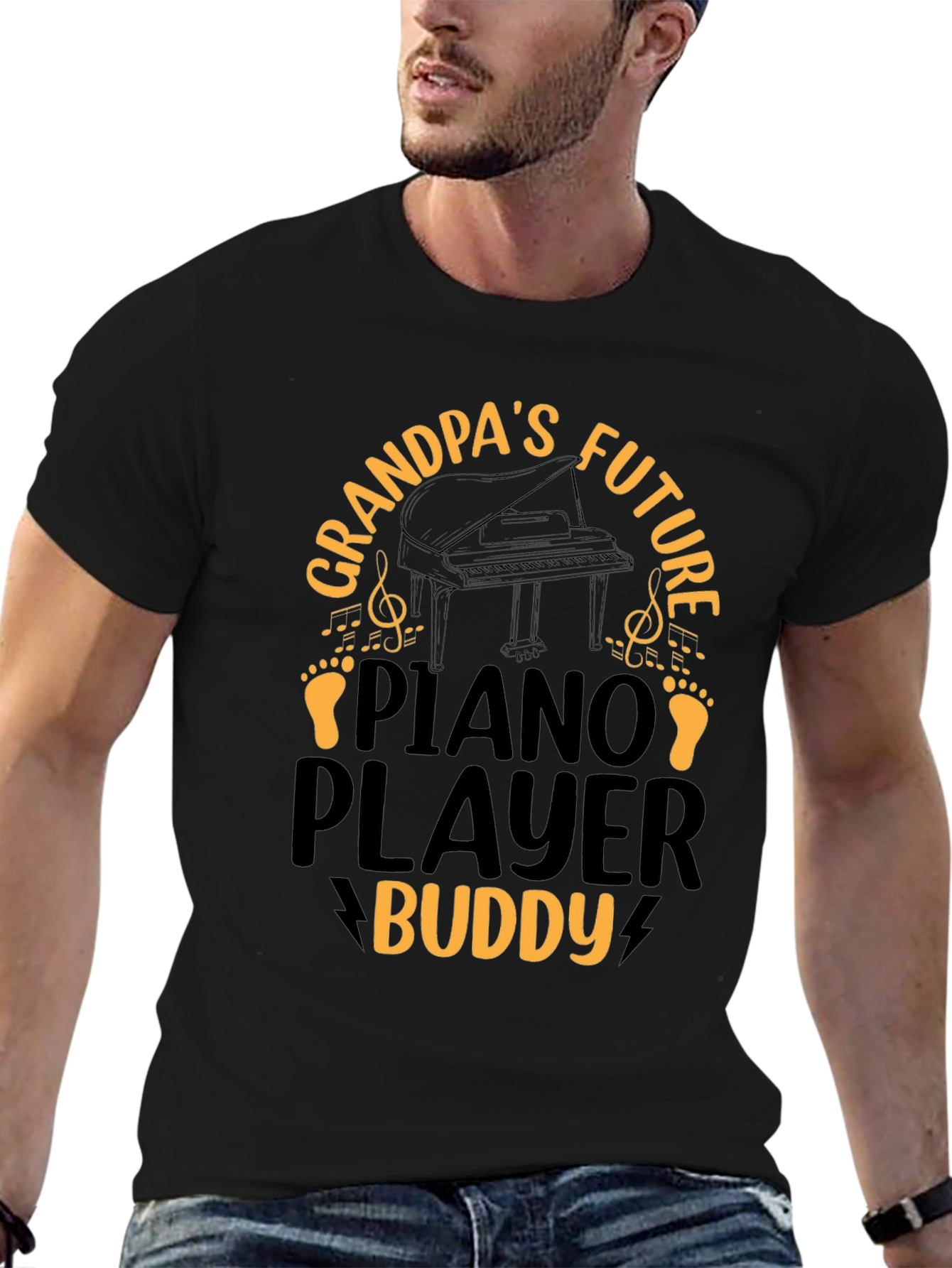 Grandpas Future Piano Player Buddy T-Shirt